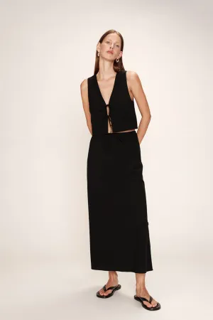 Grace & Mila Rousse Black Maxi Skirt