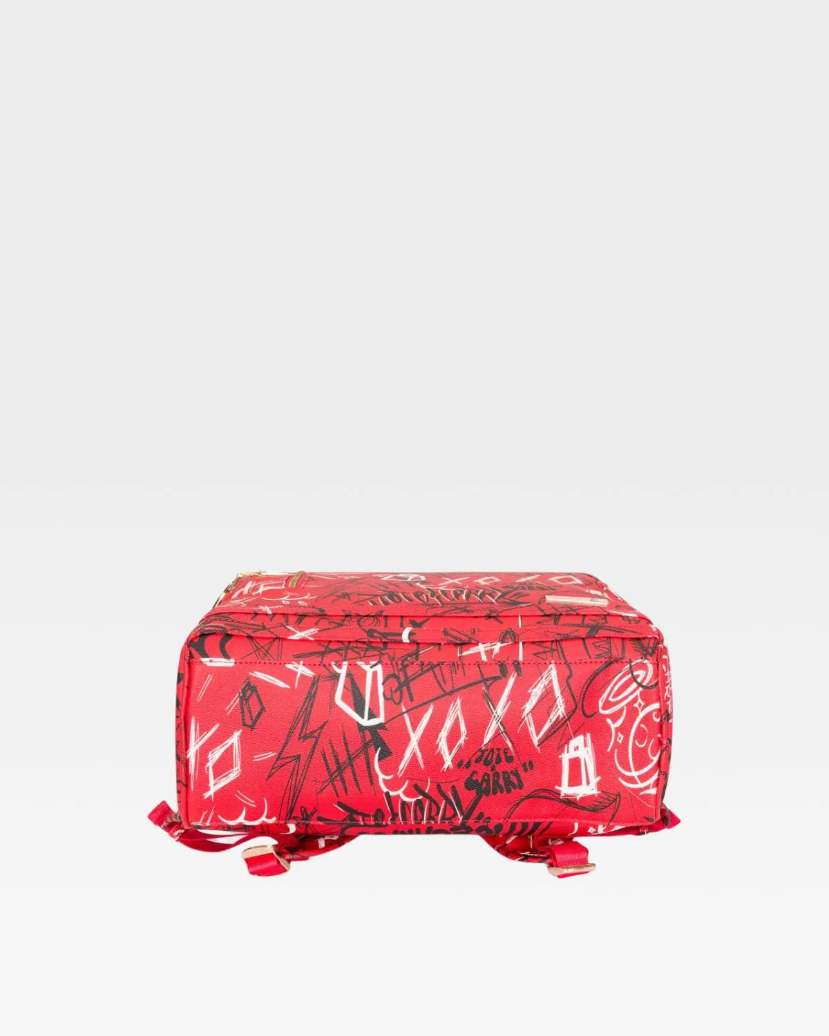Graffiti Tombstone Roller Duffle Set in Red