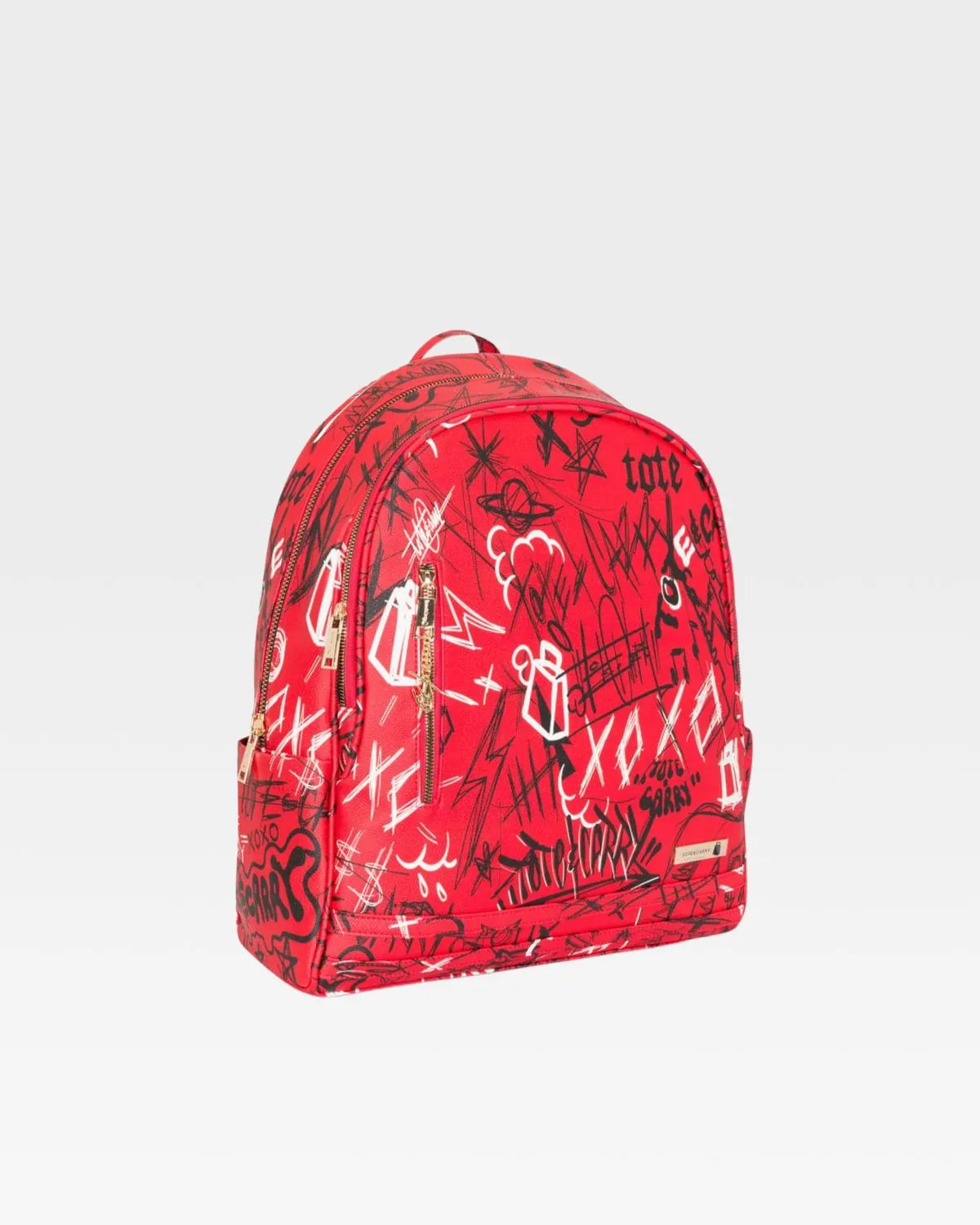 Graffiti Tombstone Roller Duffle Set in Red