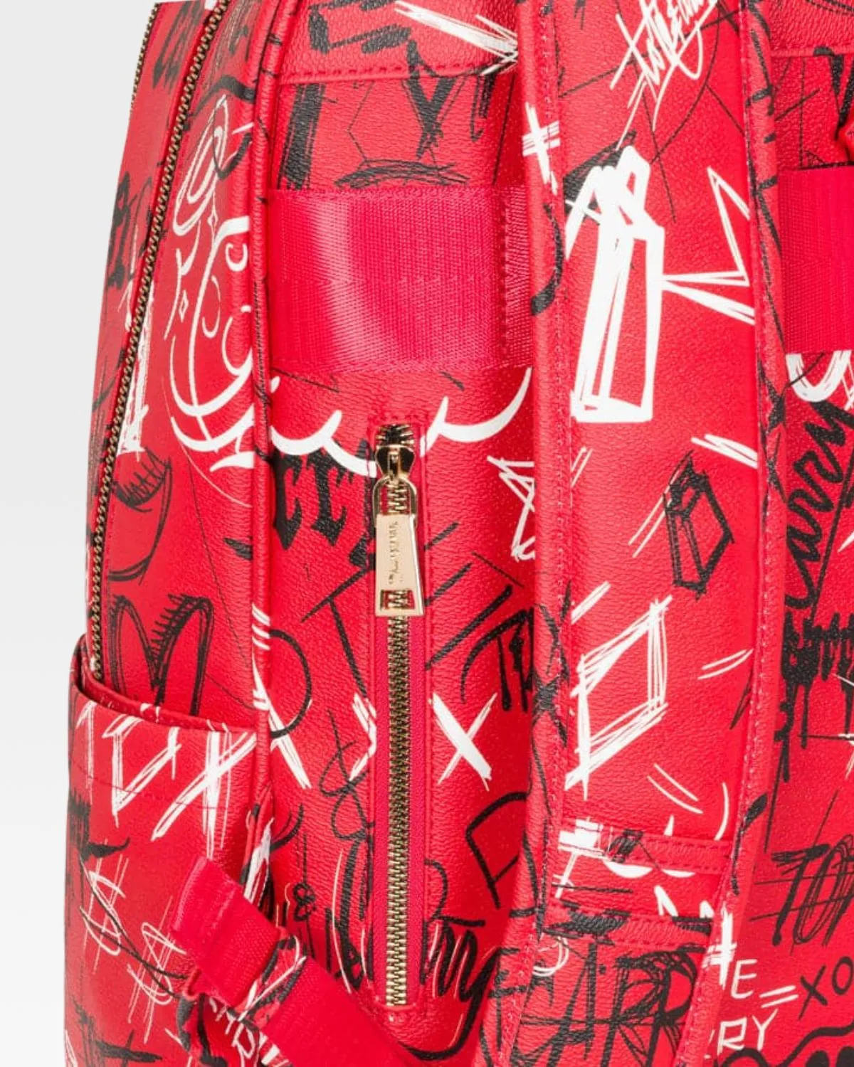 Graffiti Tombstone Roller Duffle Set in Red
