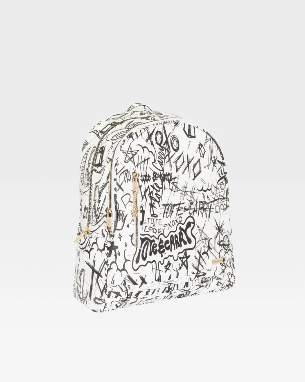 Graffiti Tombstone Roller Duffle Set in White