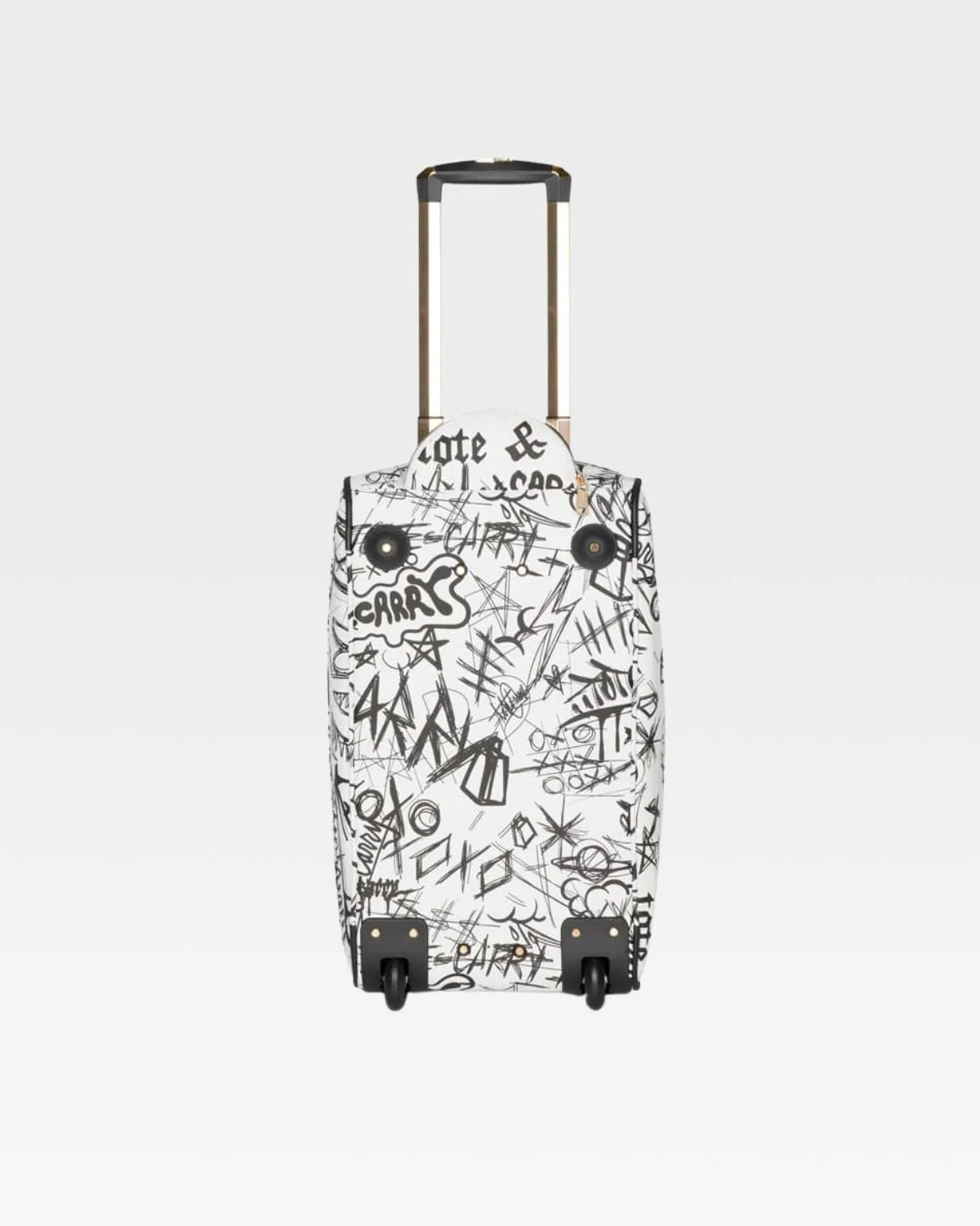 Graffiti Tombstone Roller Duffle Set in White