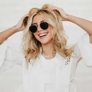 Hailey Hexagon Frame Sunglasses