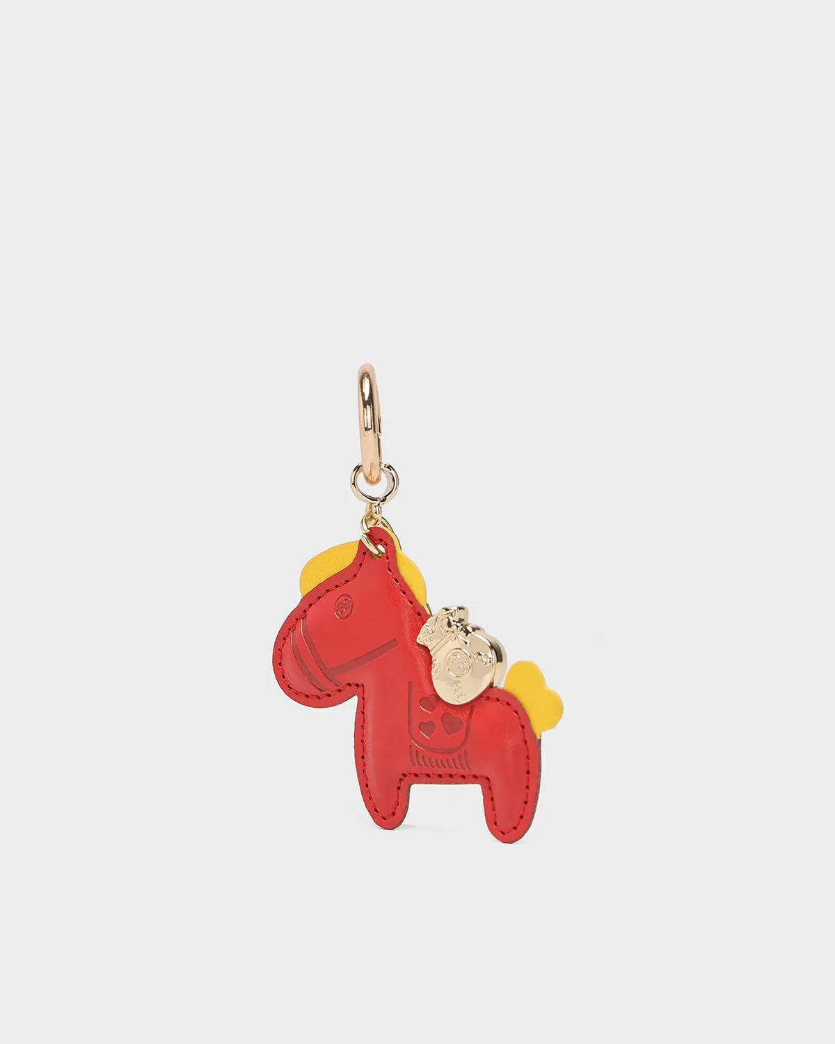 Horse Bag Charm in Red