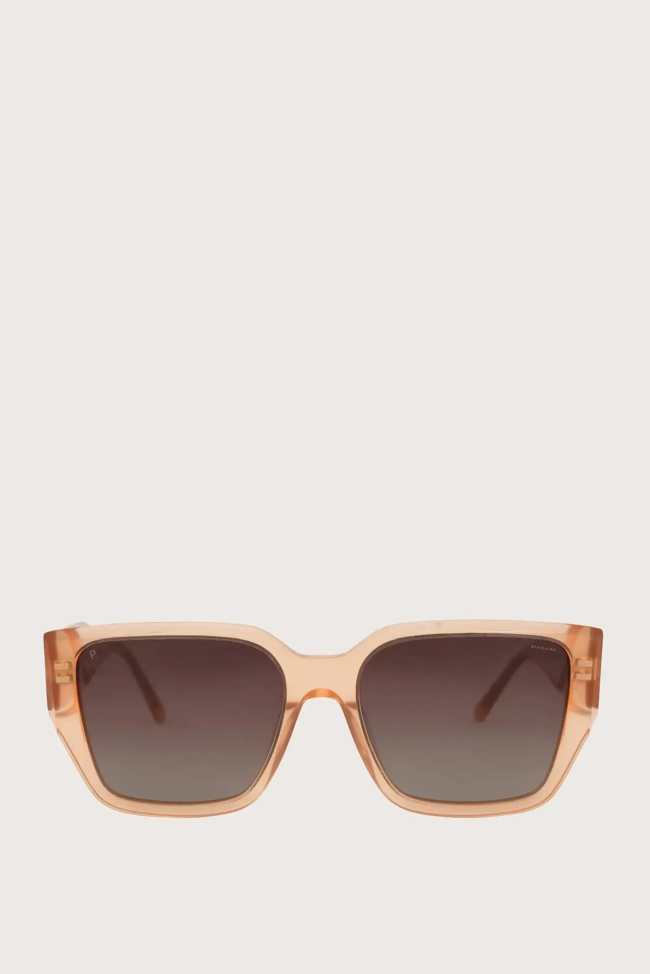 Janick Glasses - Square - Milky Peach