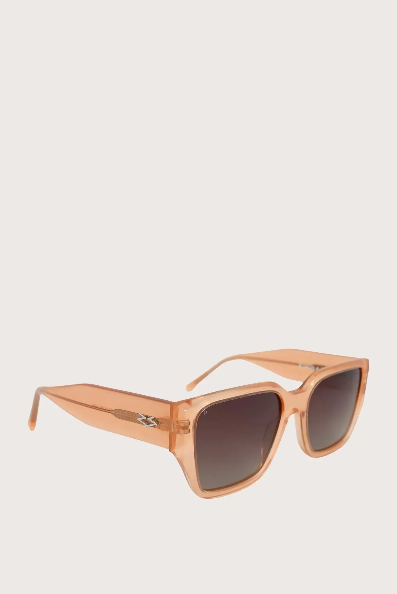 Janick Glasses - Square - Milky Peach