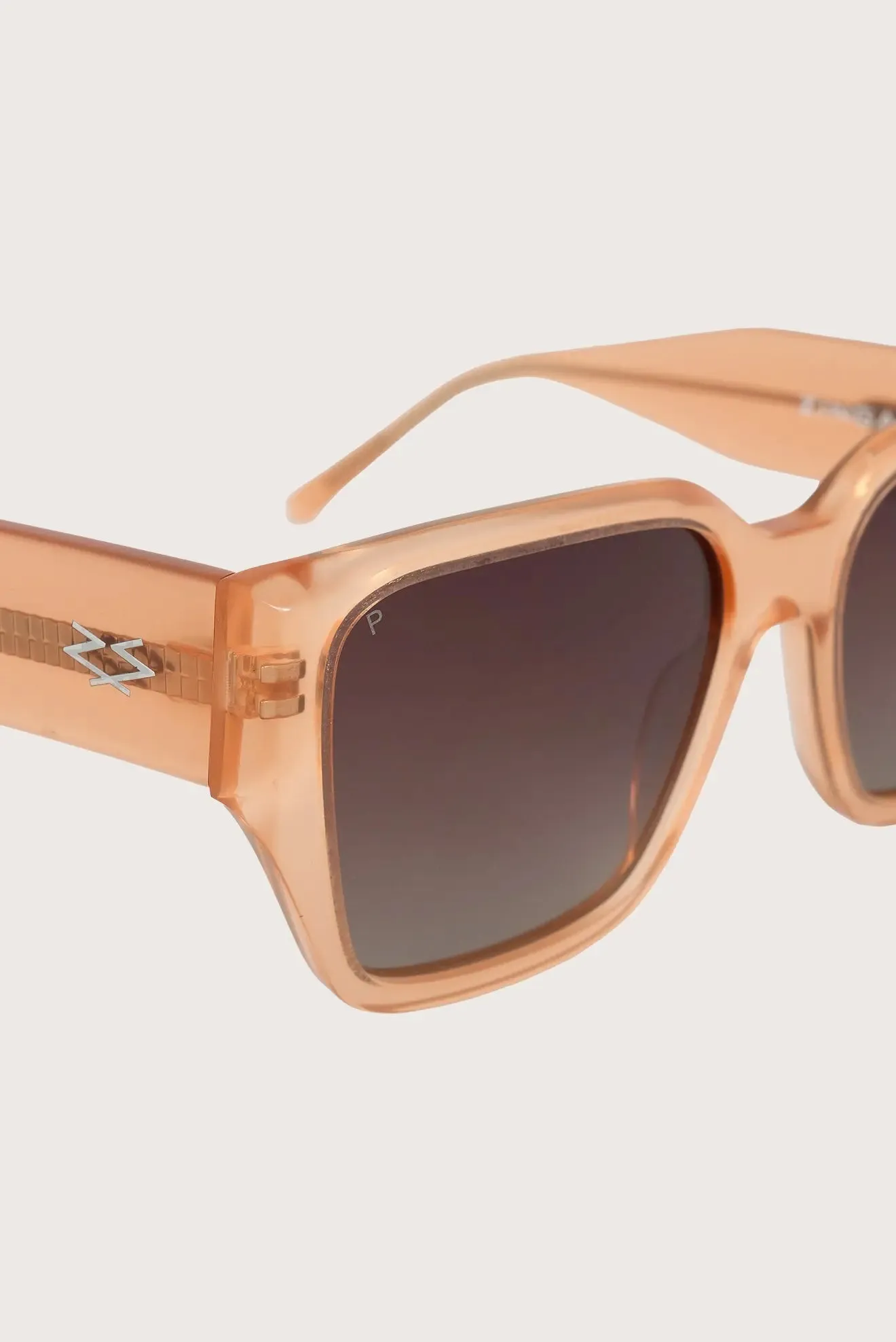 Janick Glasses - Square - Milky Peach