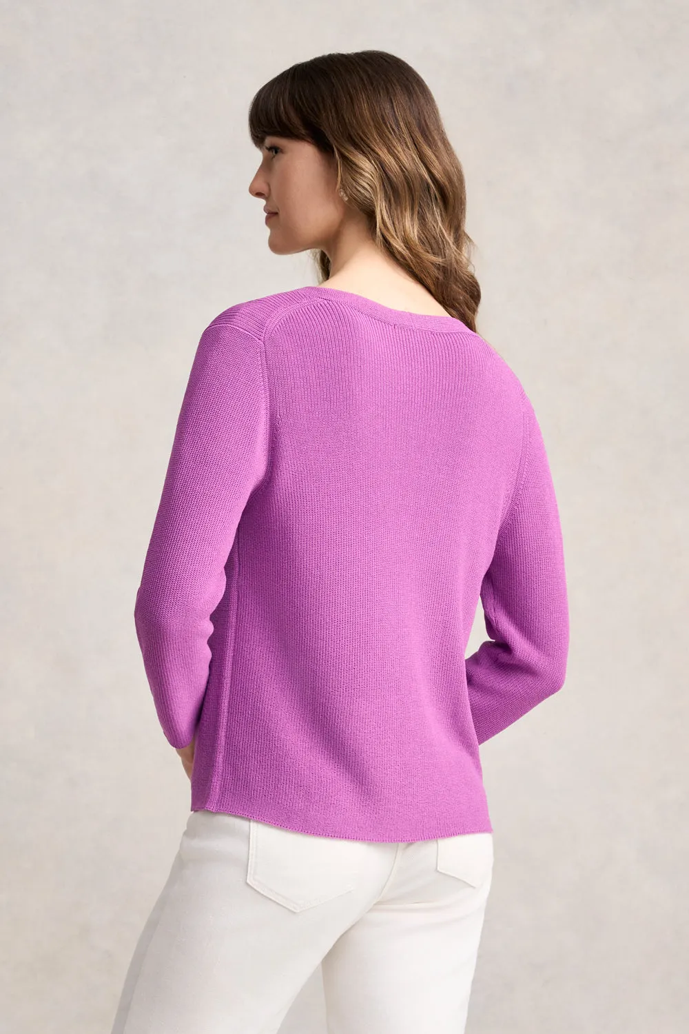 Knitted 3/4 Sleeve Cardigan - First Bloom