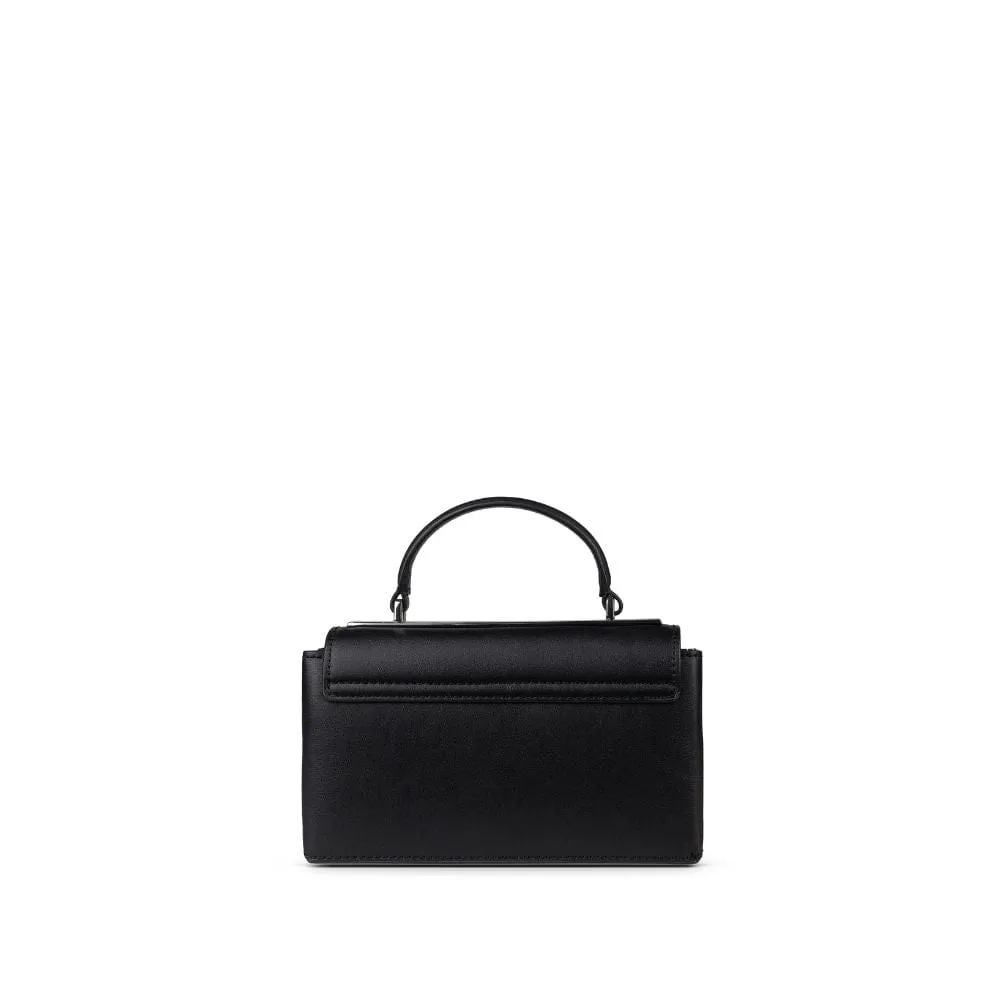 Le Simone - Sac à main en cuir vegan noir