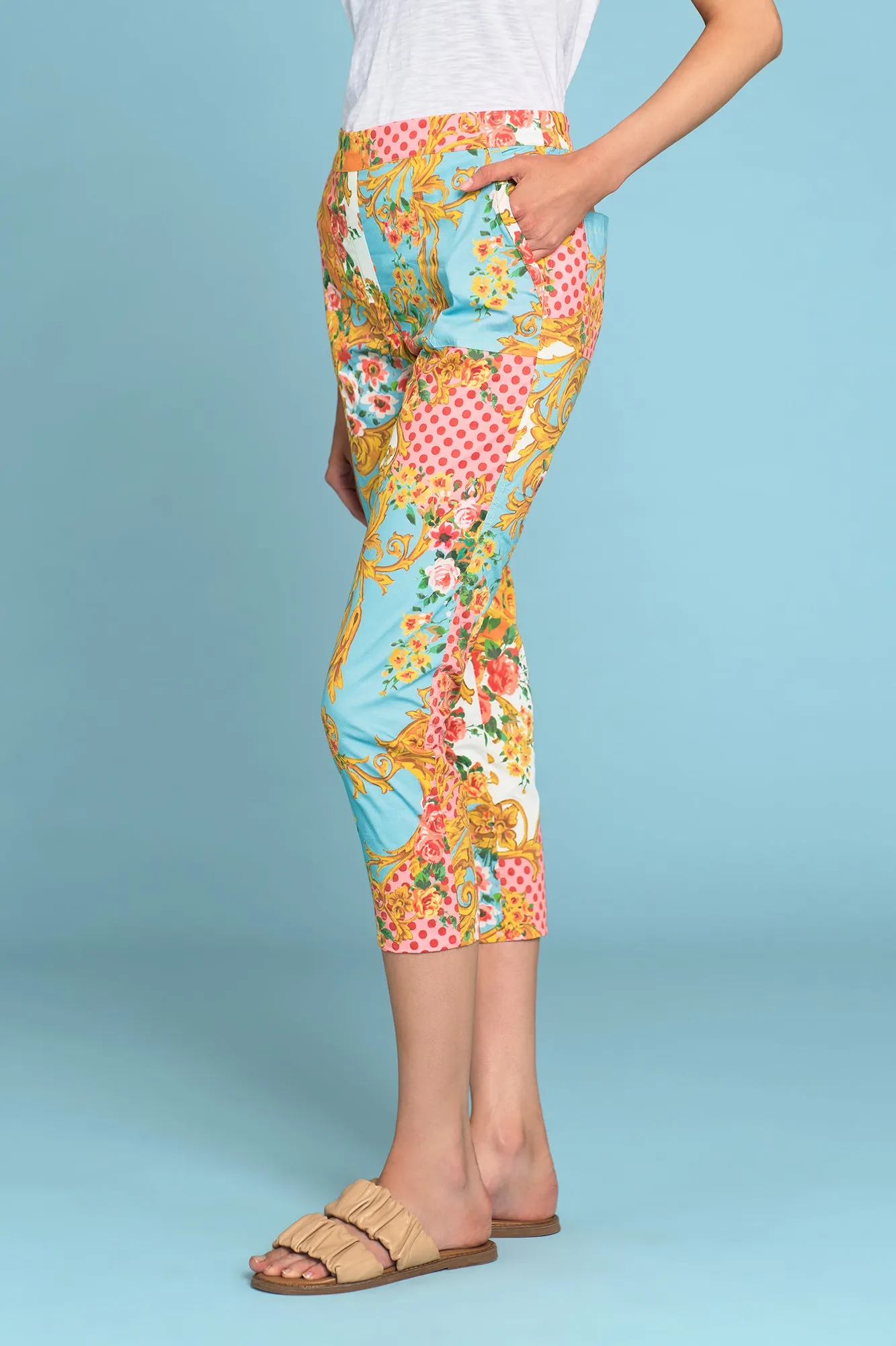Lightweight Cotton Pant - Camargue Bloom Print