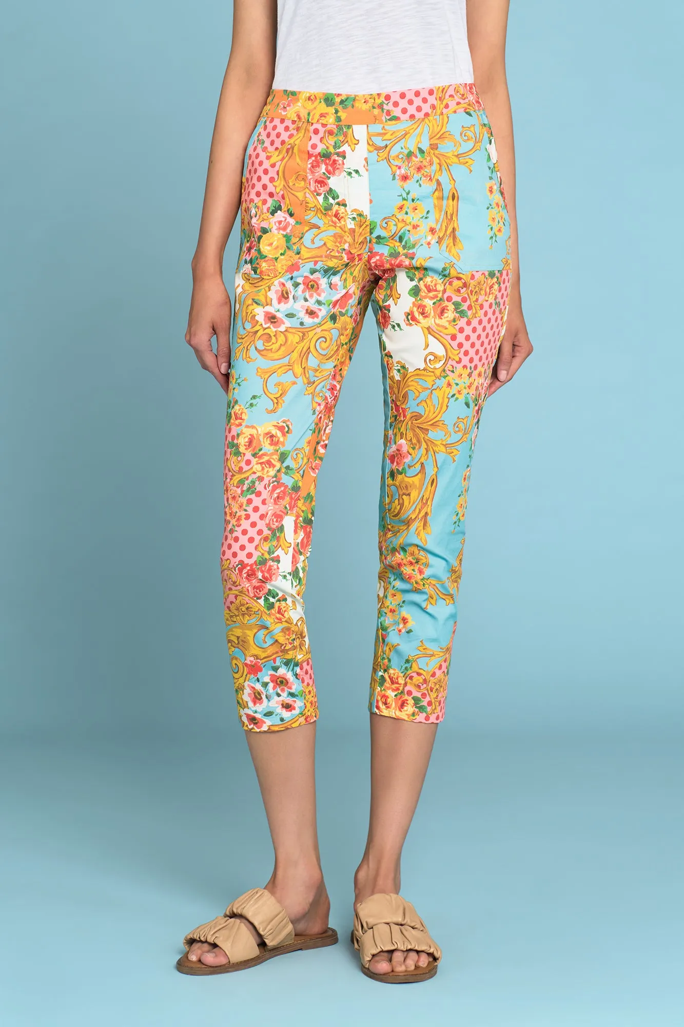 Lightweight Cotton Pant - Camargue Bloom Print