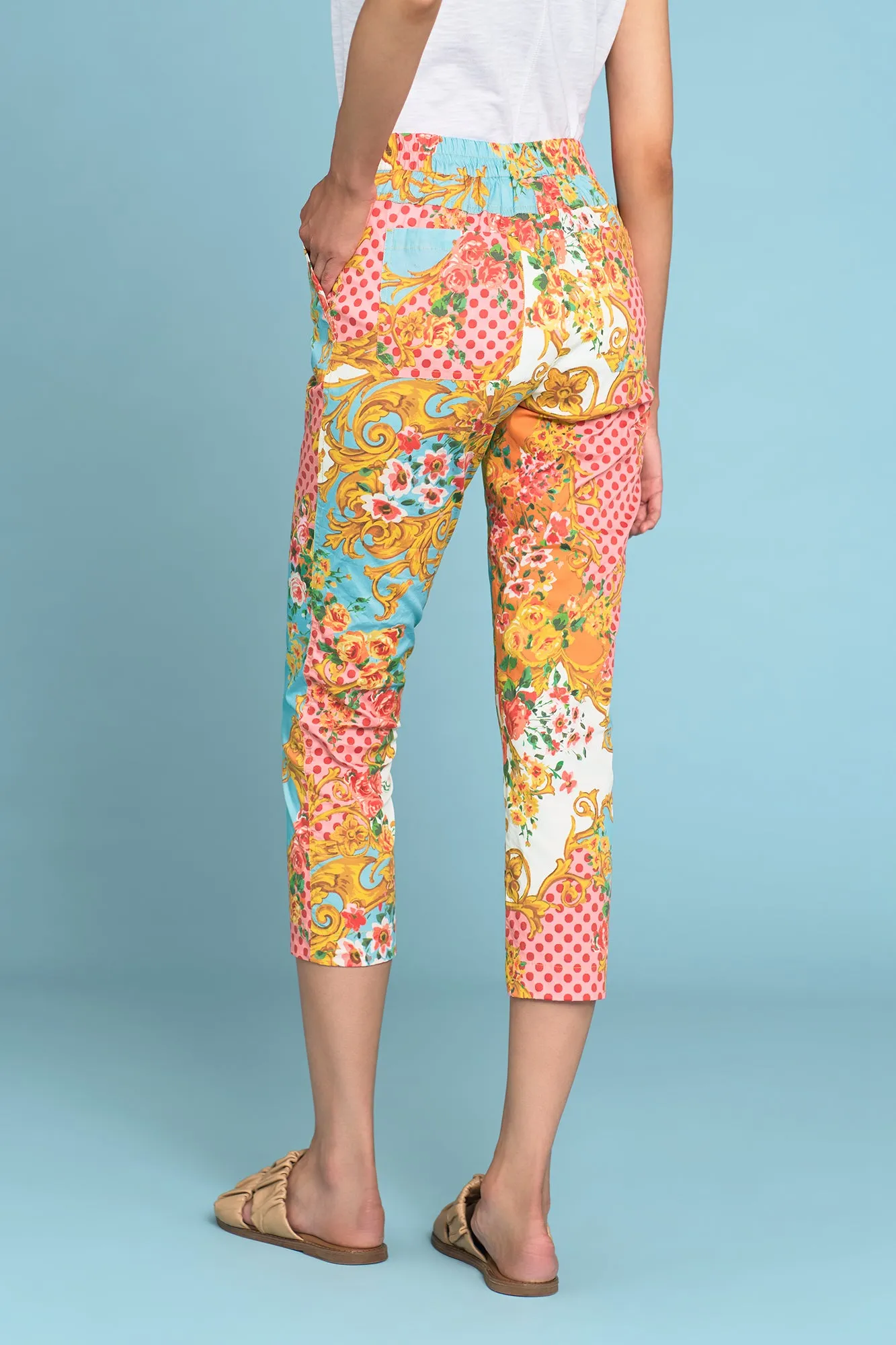 Lightweight Cotton Pant - Camargue Bloom Print