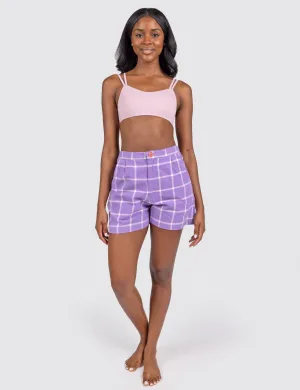 Majesty Grid Ellie Shorts