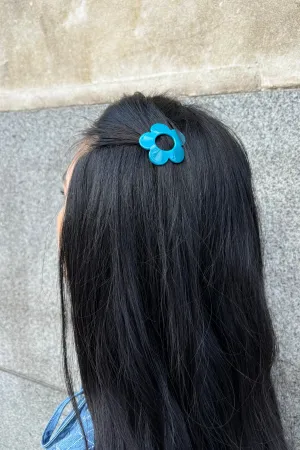 Mercantile Flower Blue Hair Clip