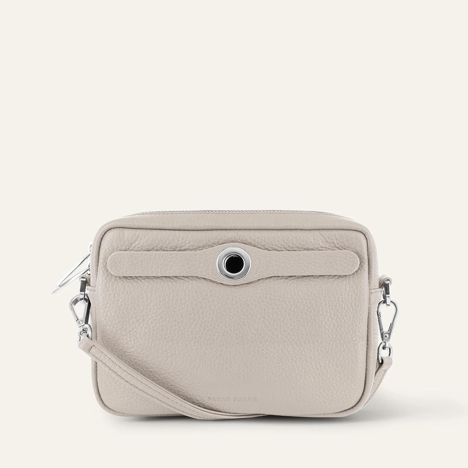 Millie Crossbody | Porcelain with Silver hardware