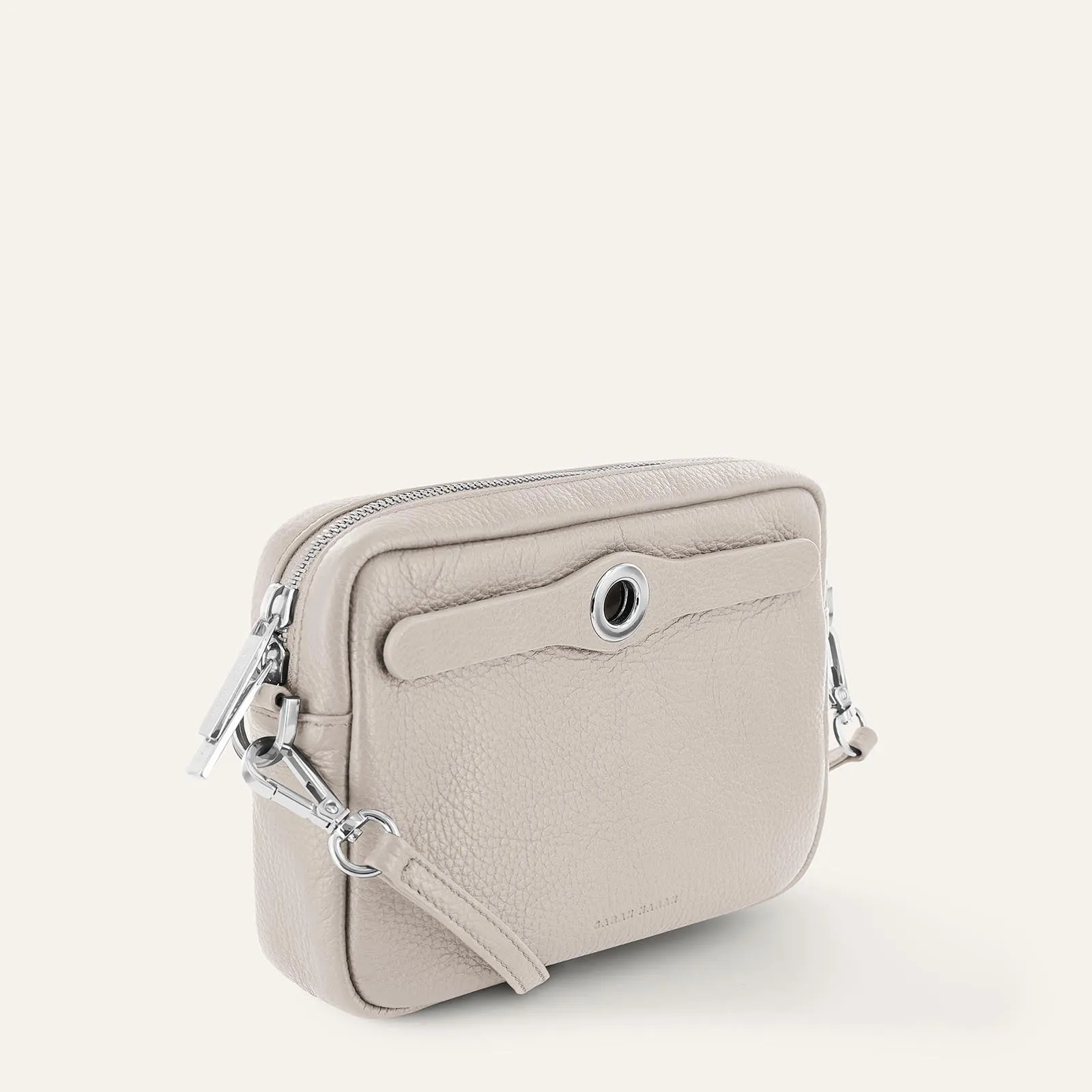 Millie Crossbody | Porcelain with Silver hardware