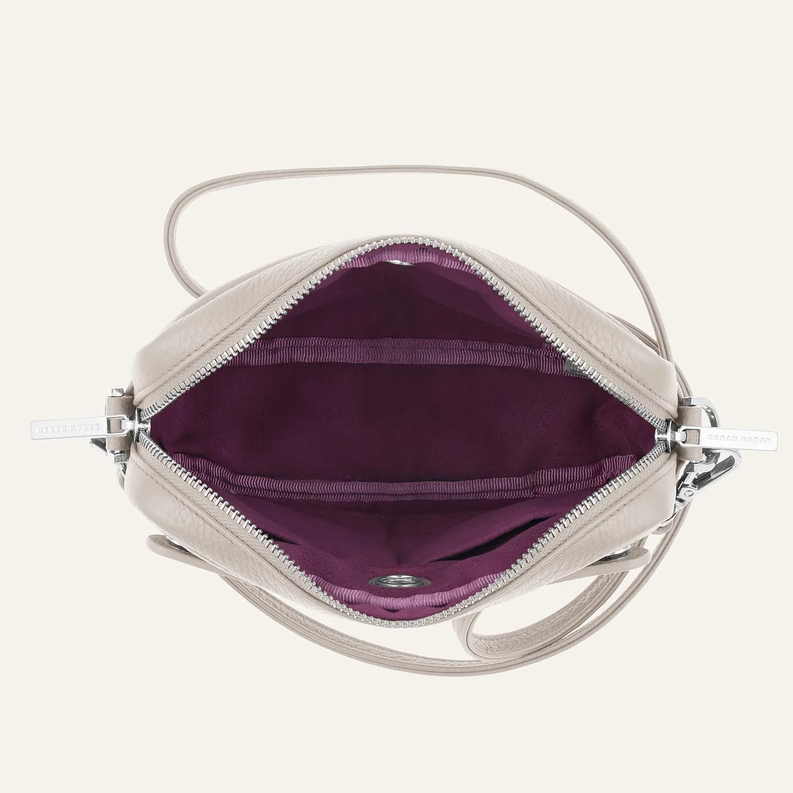 Millie Crossbody | Porcelain with Silver hardware