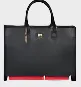 Mini Tote Bag in Black Red Bottom