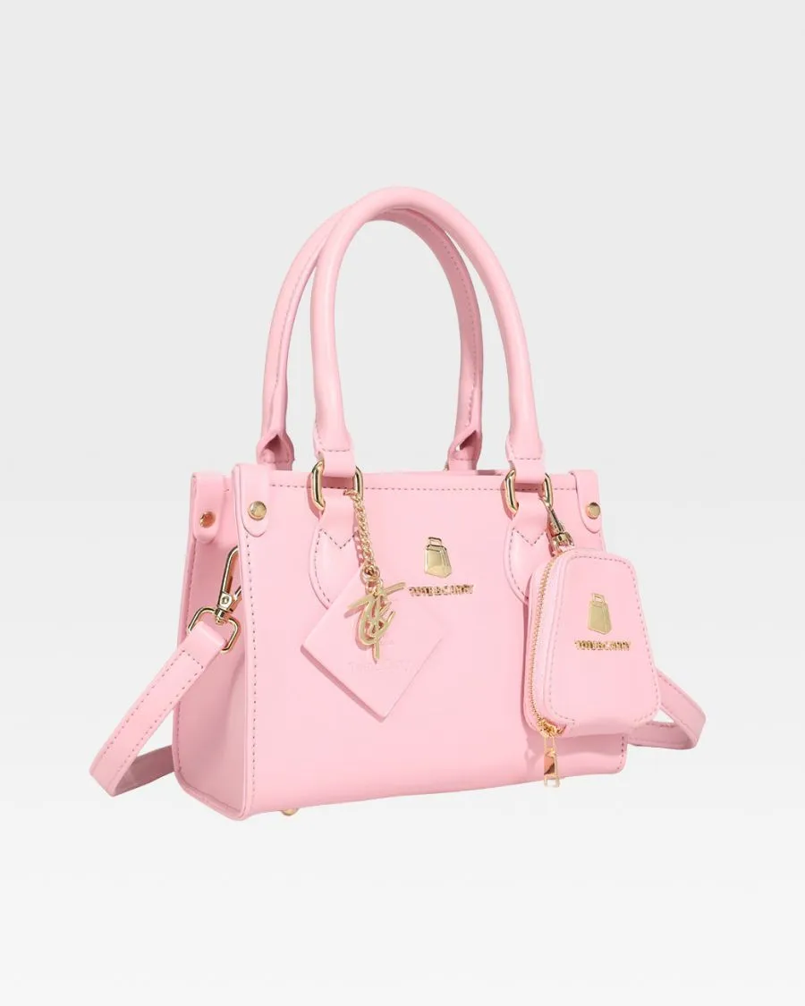 Mini Tote Bag in Bubble Gum Pink
