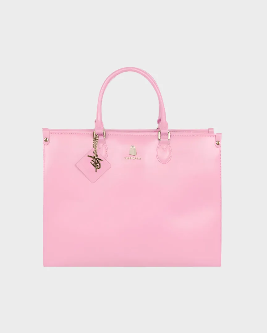 Mini Tote Bag in Bubble Gum Pink
