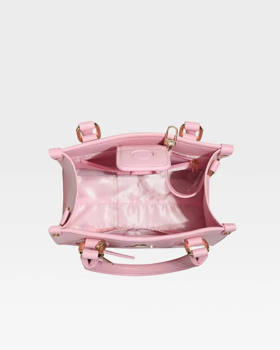 Mini Tote Bag in Bubble Gum Pink