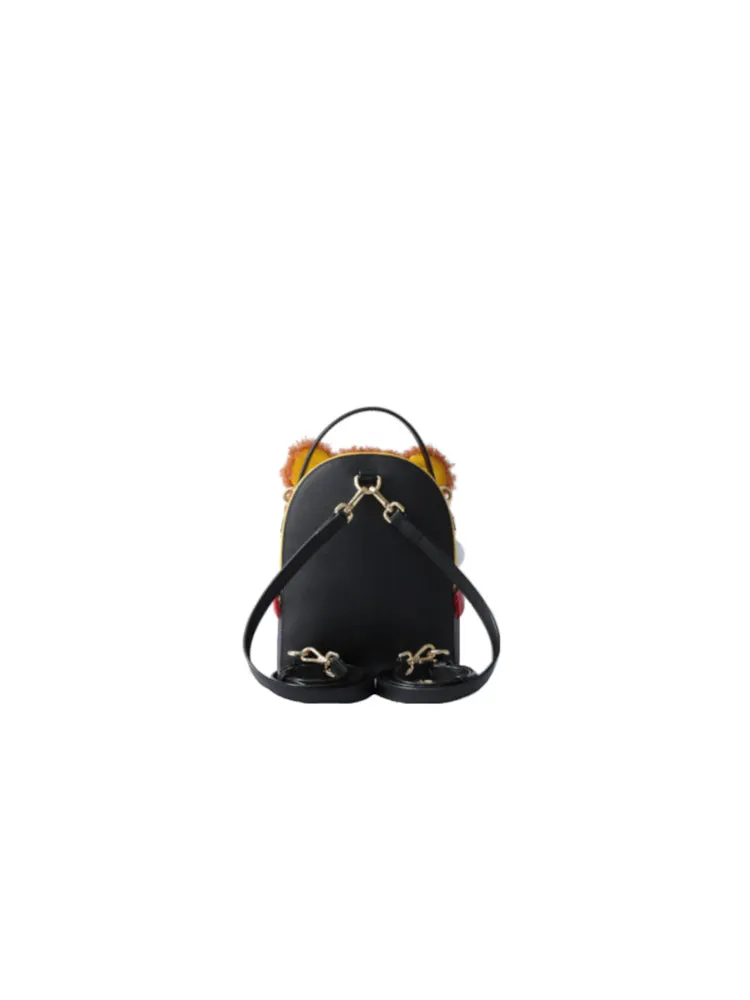 Minions Fur with Leather Backpack
