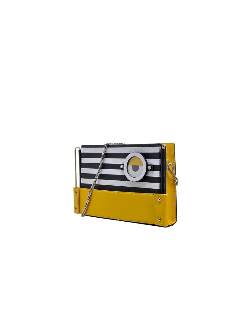 Minions PVC with Leather Crossbody & Shoulder Handbag