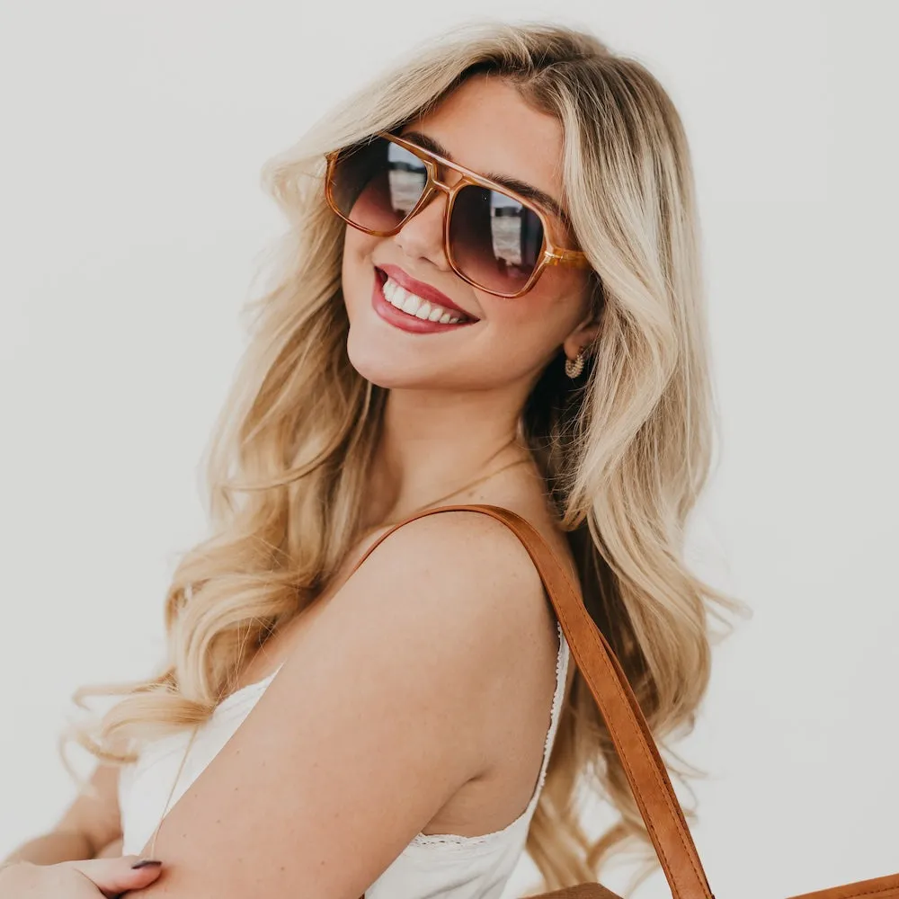 Natalie Oversized Aviator Sunglasses