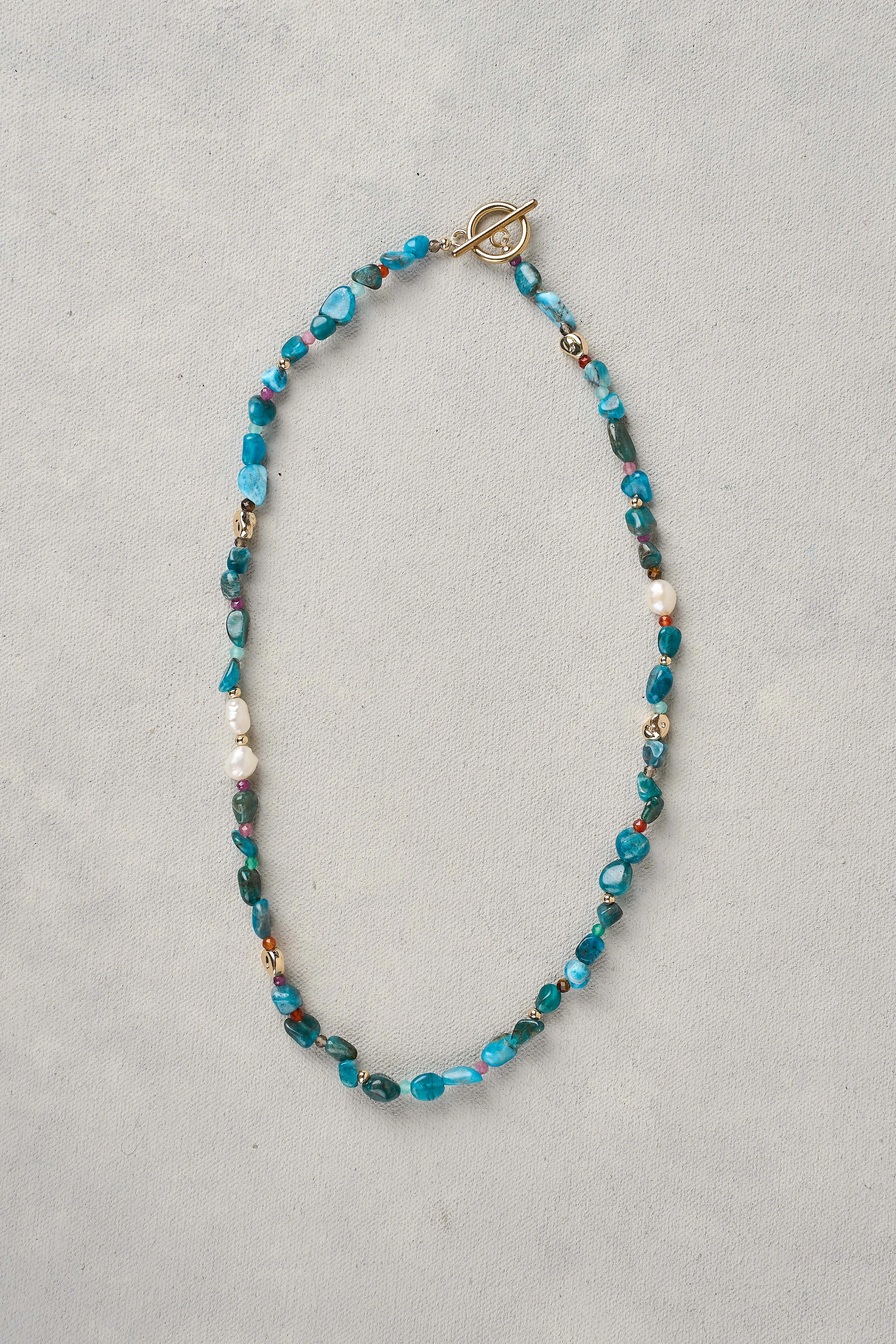 Natural Stone Necklace - Multicolour