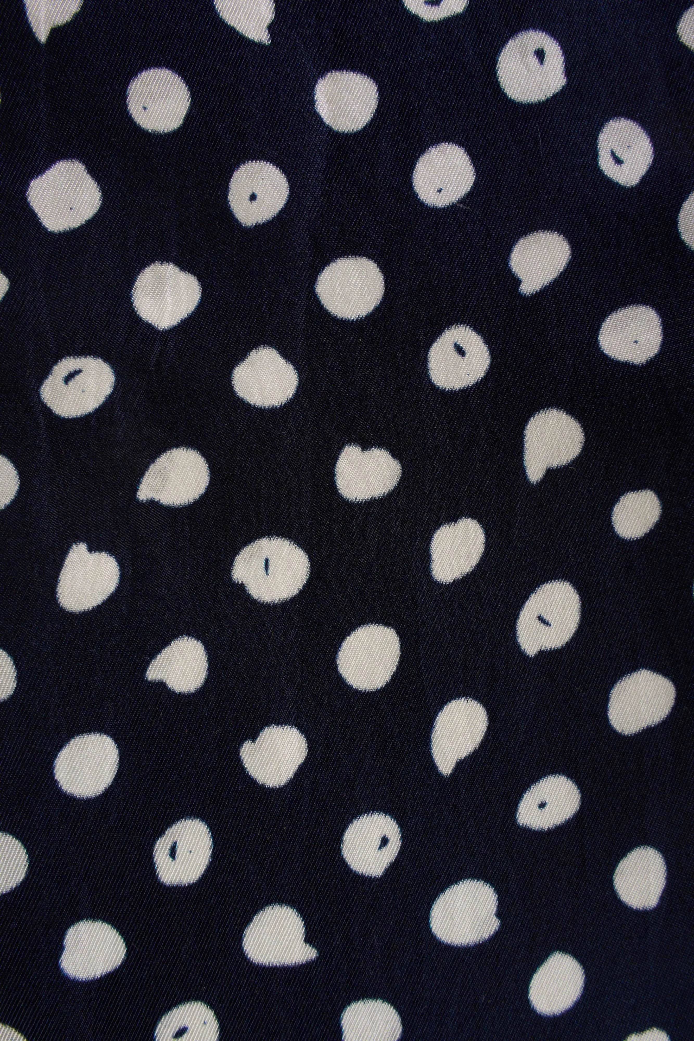 Navy Spot Silk Necktie