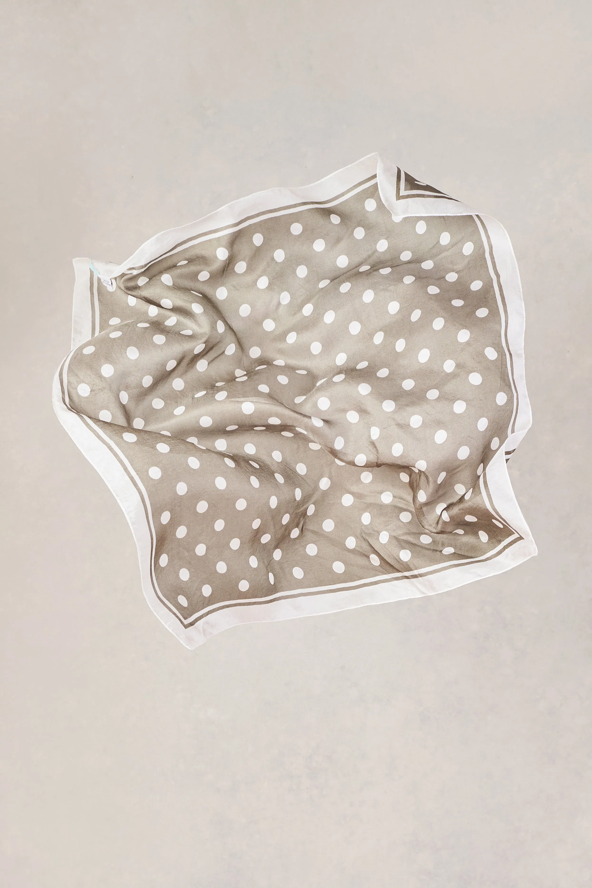 Olive Polka Dots Scarf