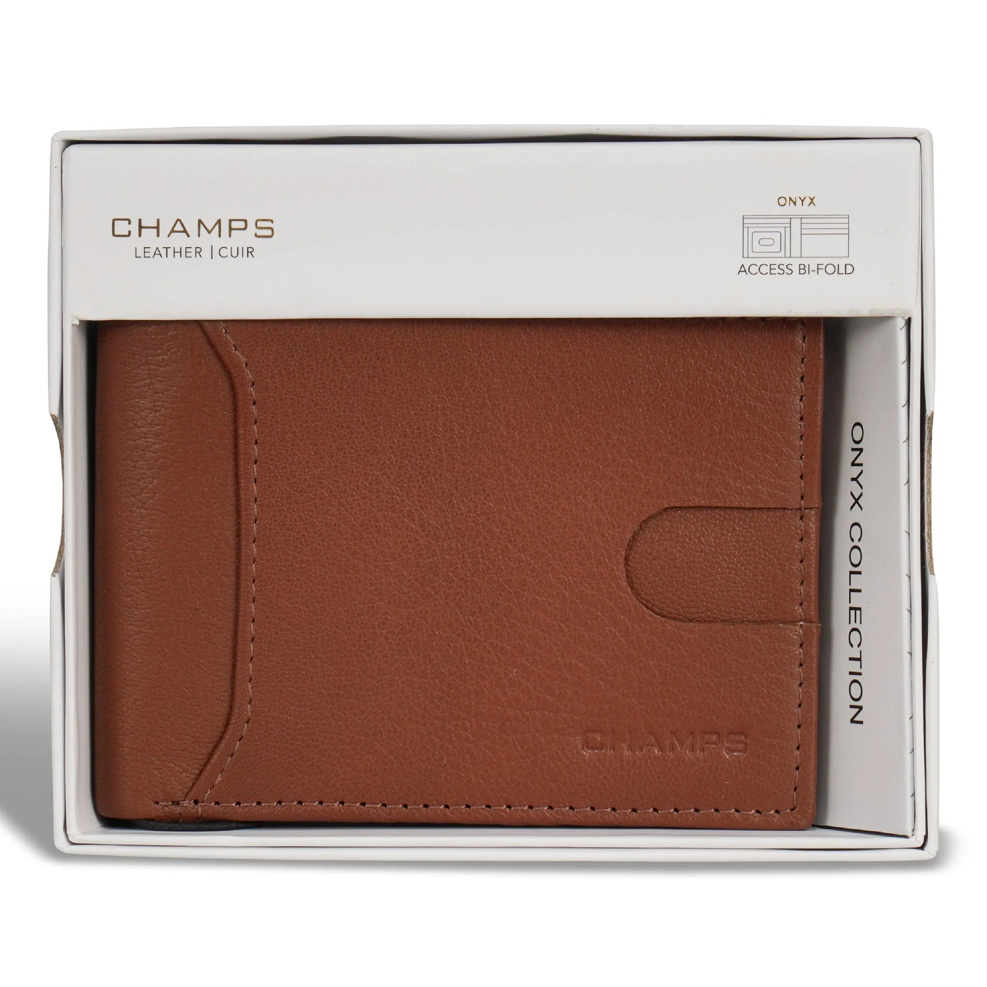 Onyx / Leather Access Bi-Fold Wallet