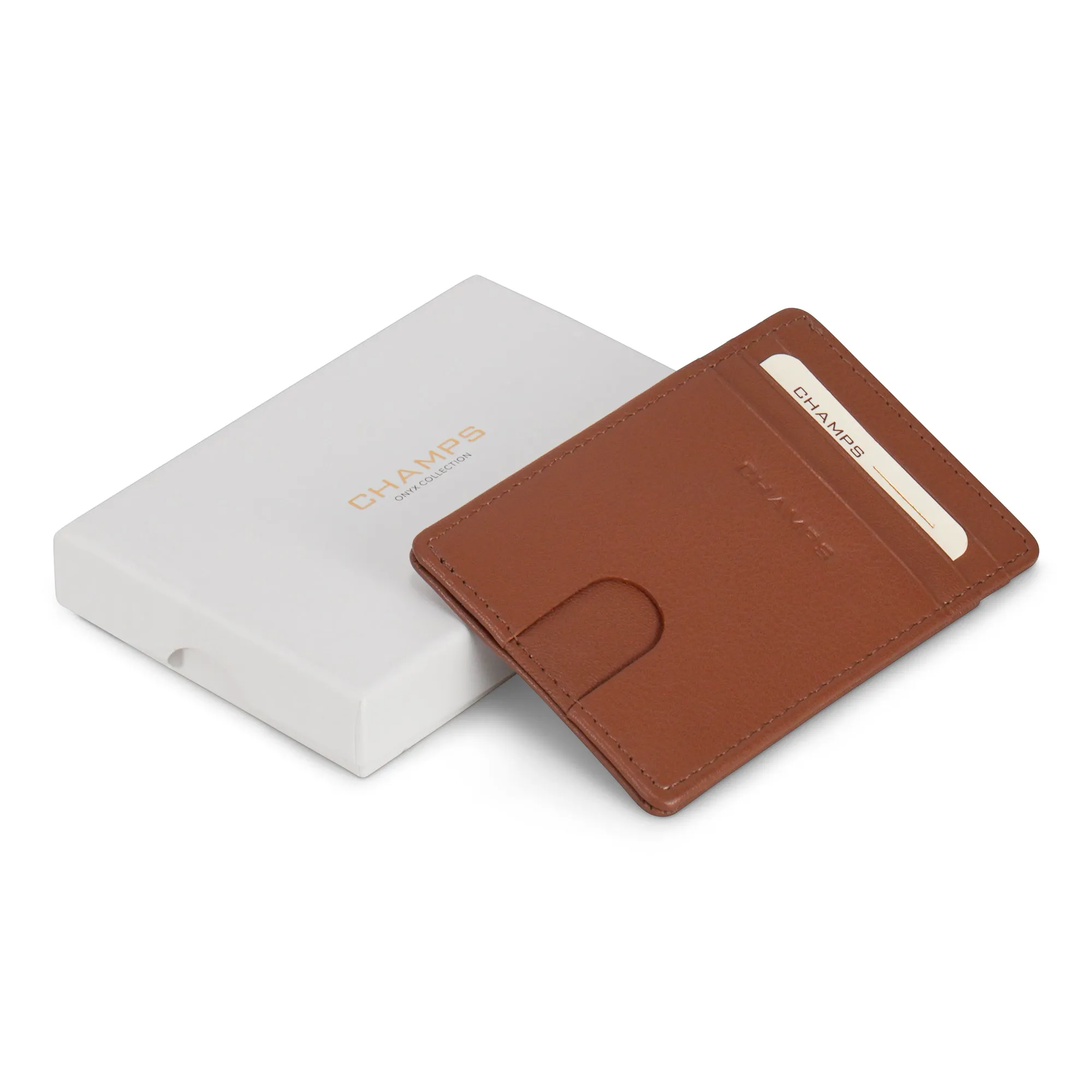 Onyx / Leather Access Card Case