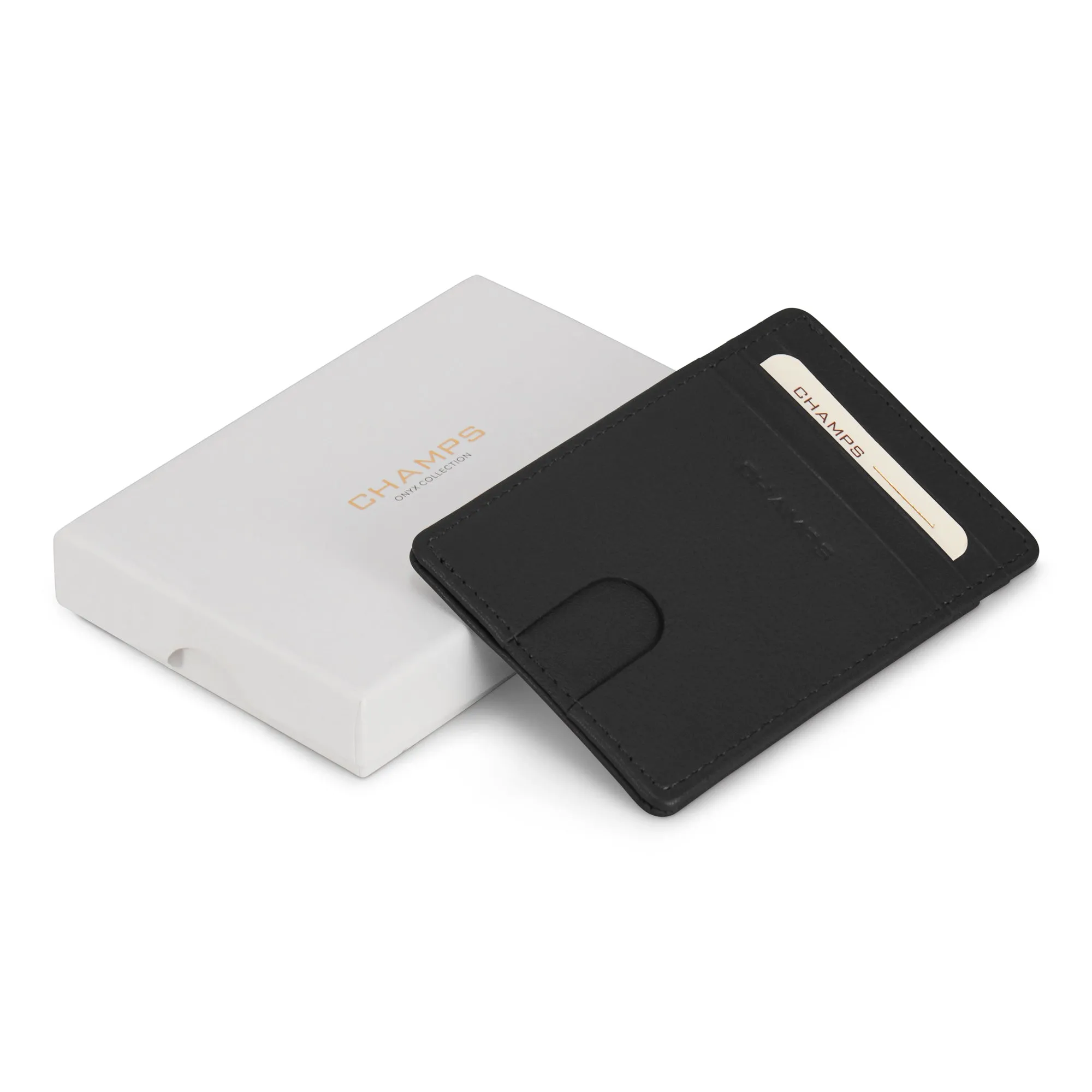 Onyx / Leather Access Card Case
