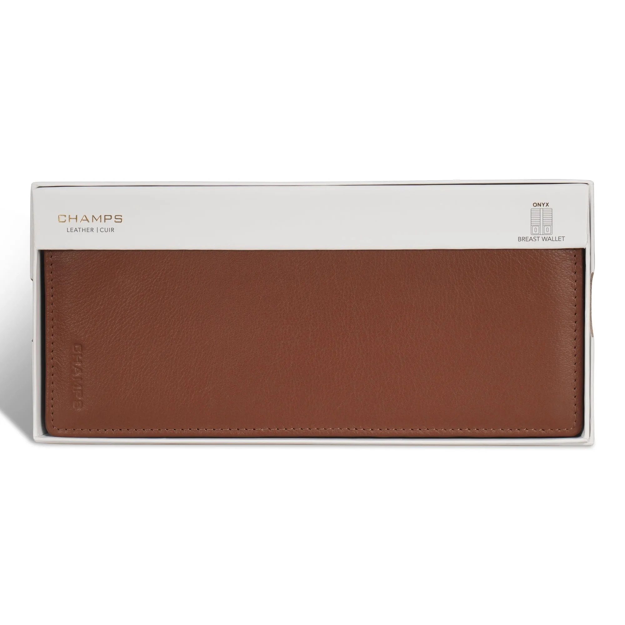 Onyx / Leather Breast Wallet