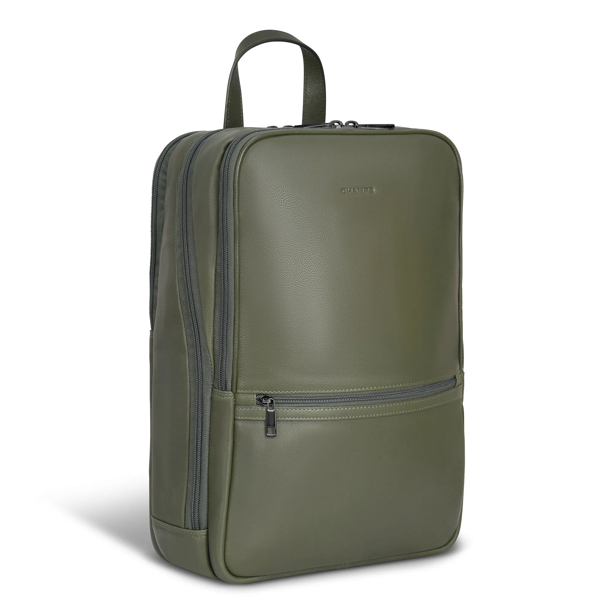 Onyx / Leather Classic Backpack