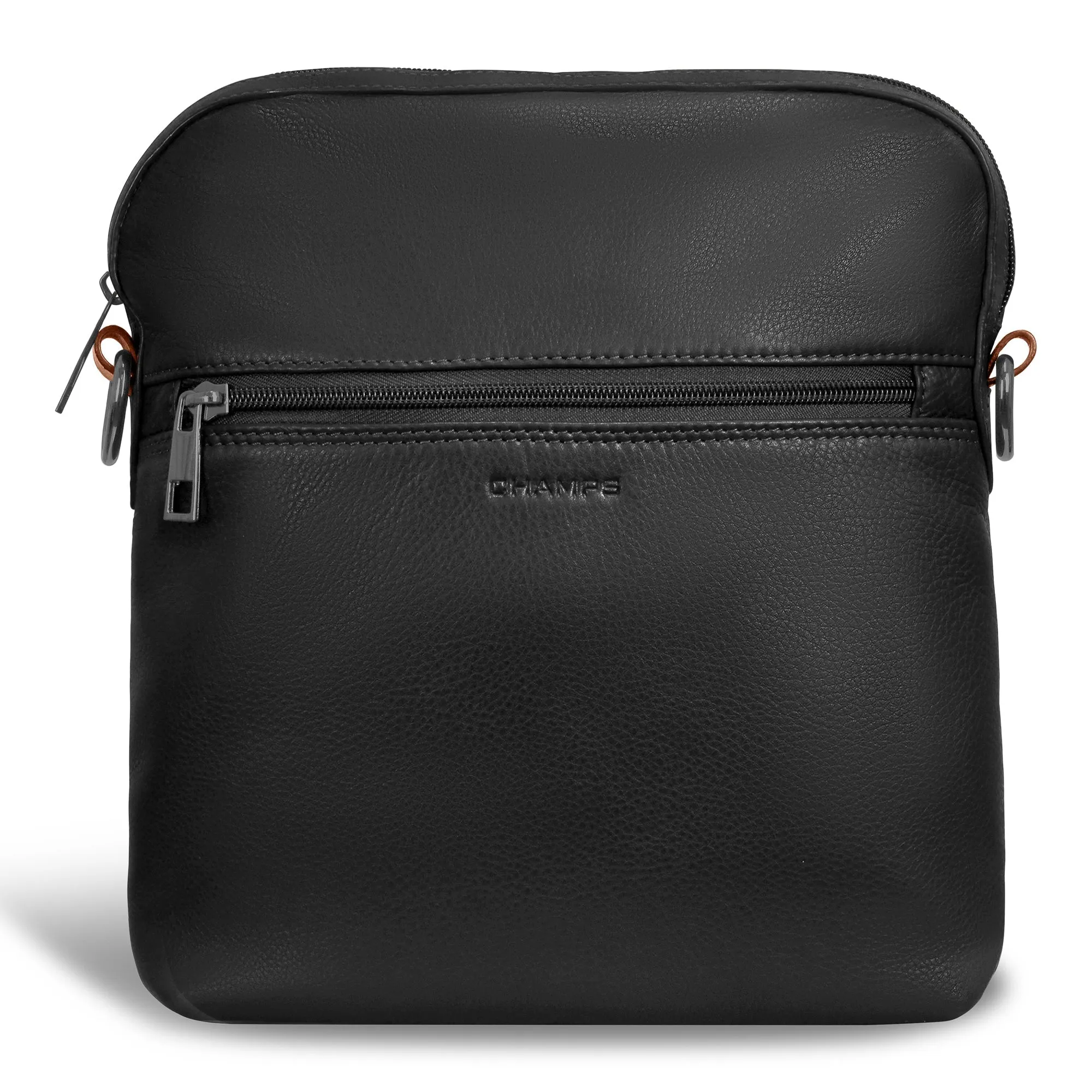 Onyx / Leather Cross-Body Bag