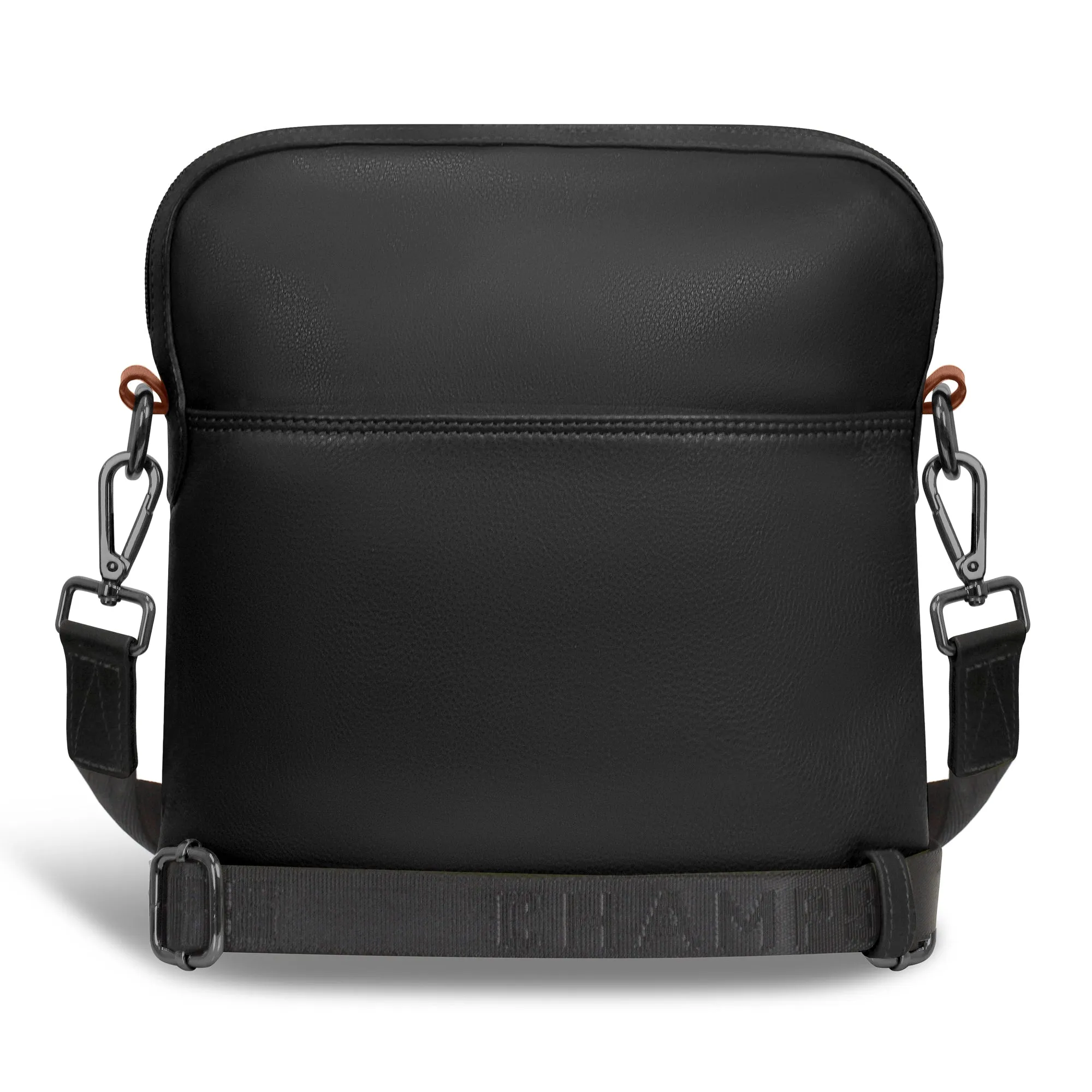 Onyx / Leather Cross-Body Bag
