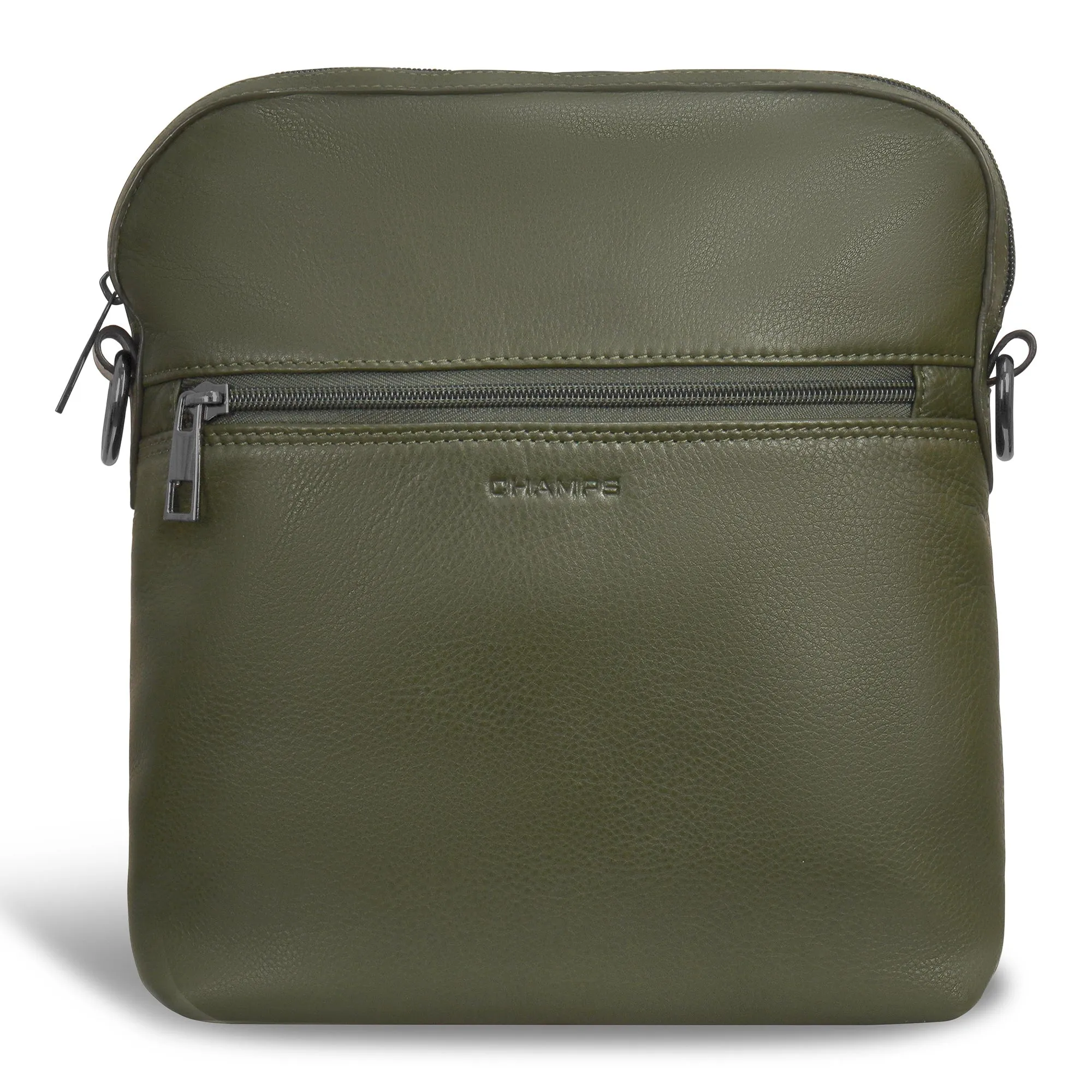 Onyx / Leather Cross-Body Bag