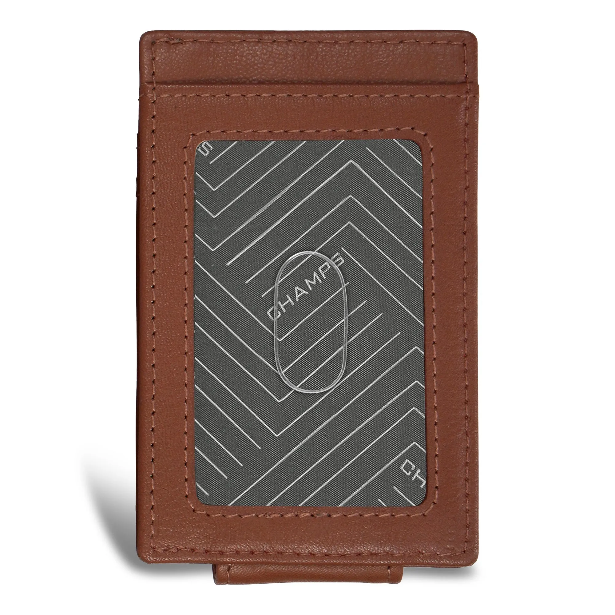Onyx / Leather Mag Card Case
