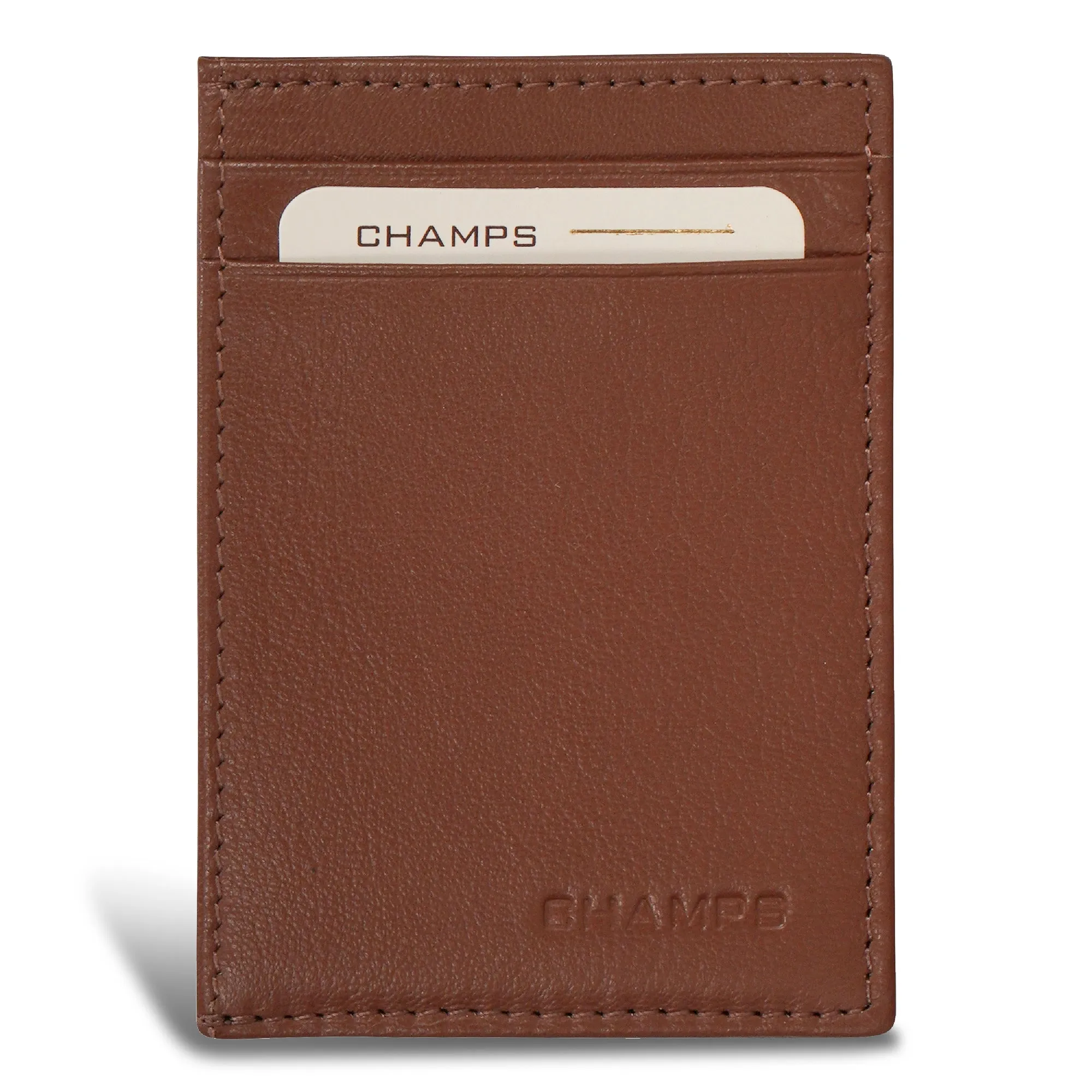 Onyx / Leather Mag Hybrid Card Holder
