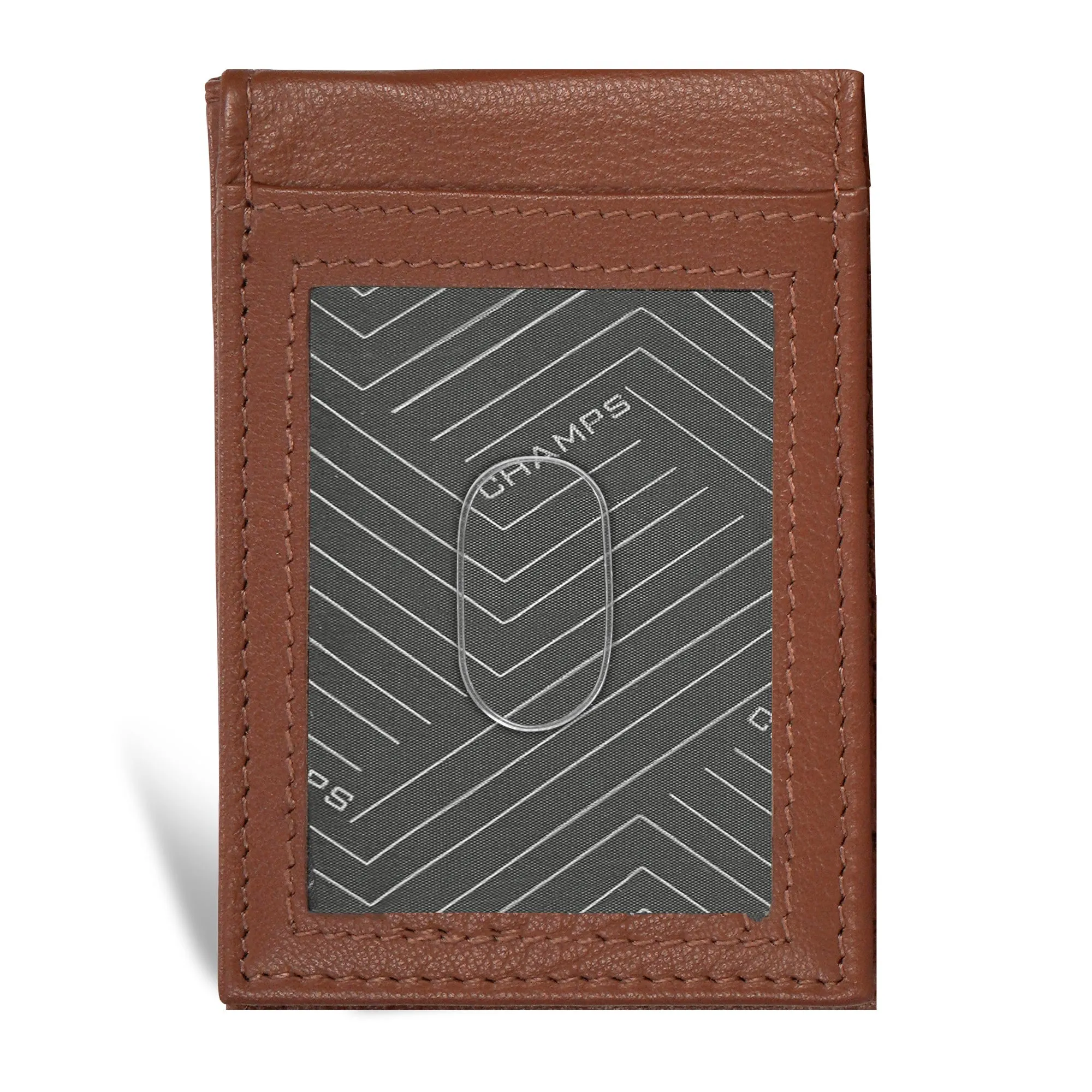 Onyx / Leather Mag Hybrid Card Holder