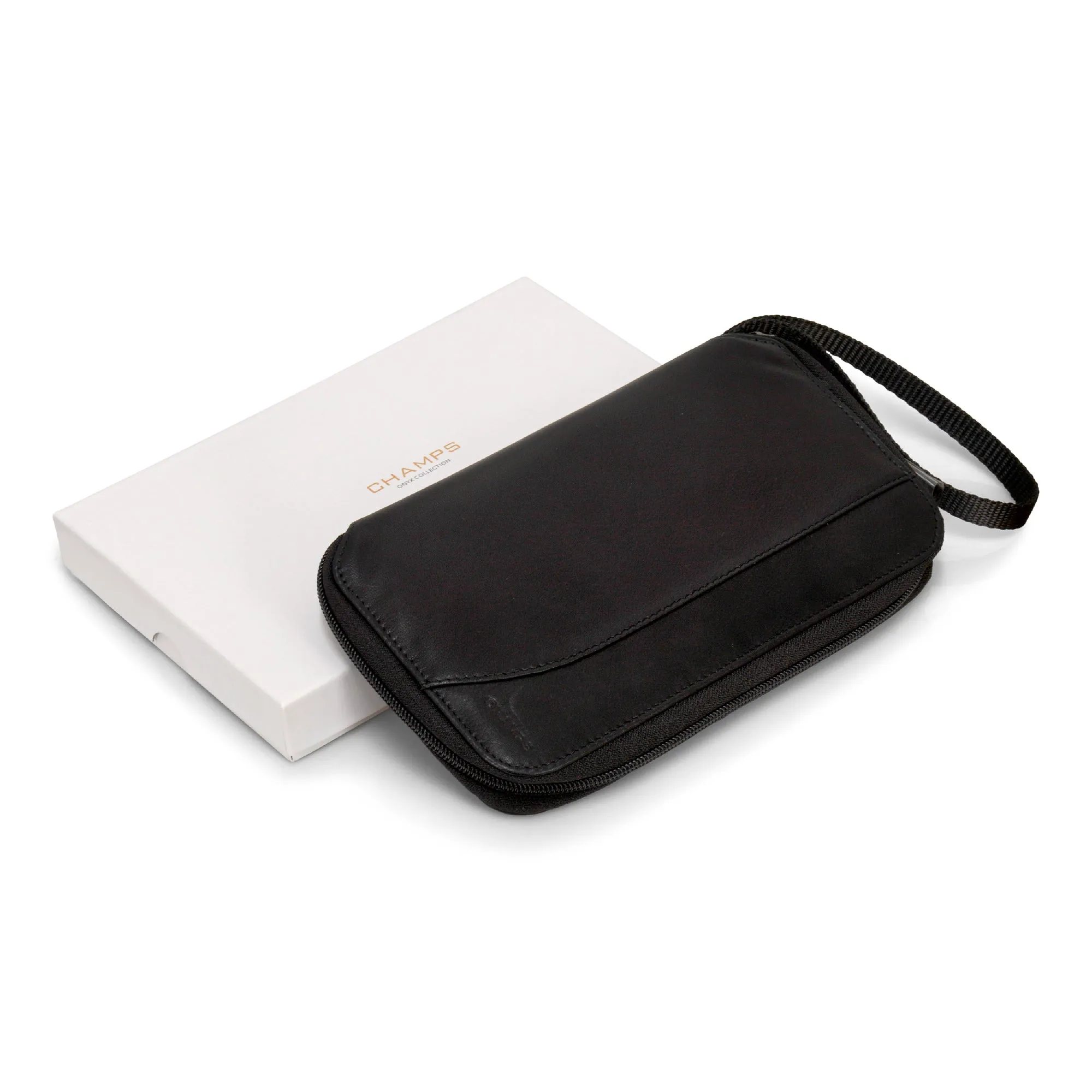 Onyx / Leather Multi Passport Case