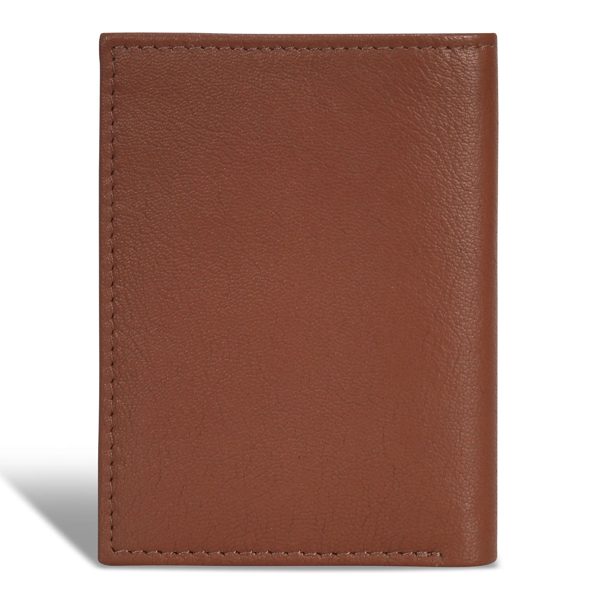 Onyx / Leather Vertical Slim Wallet