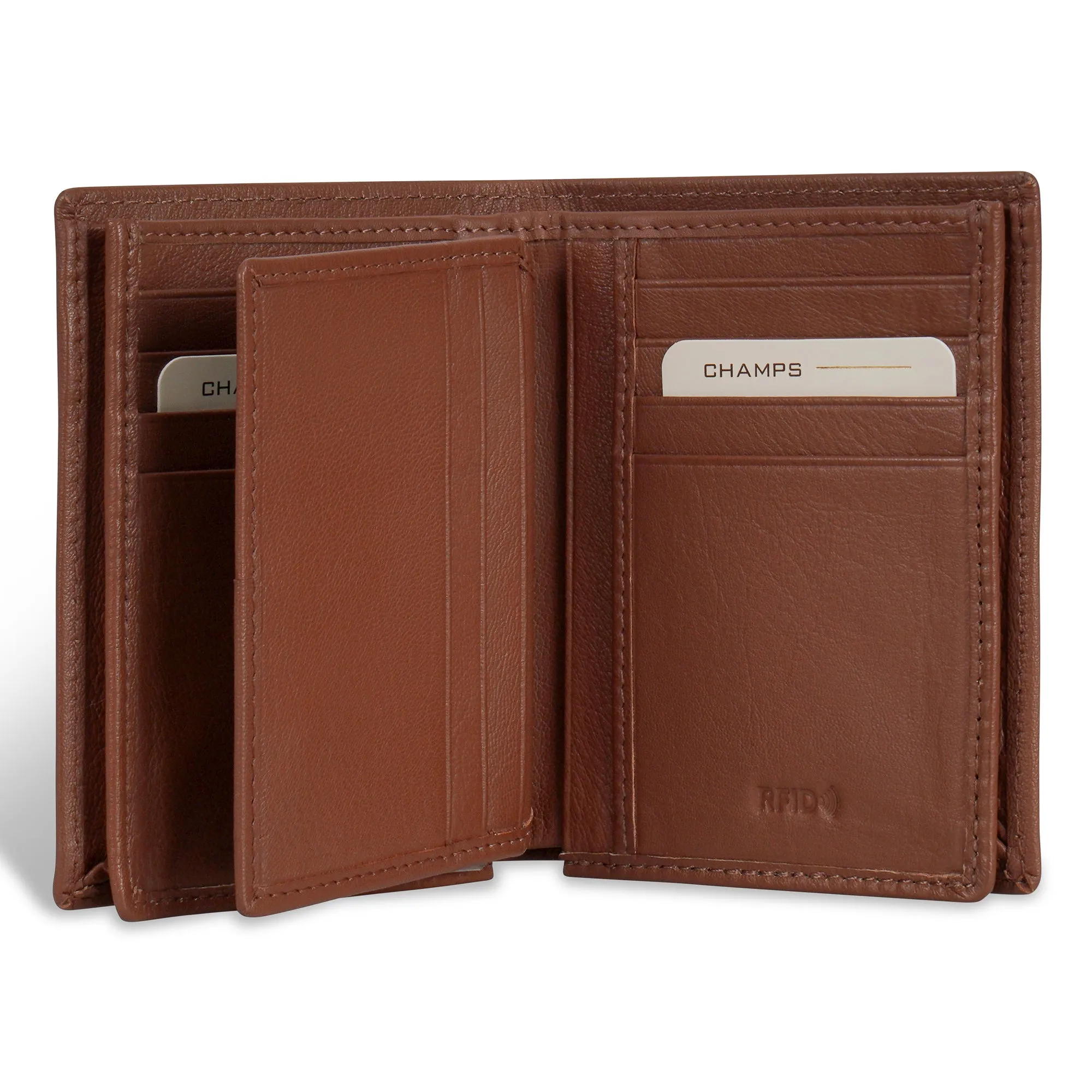 Onyx / Leather Vertical Wallet