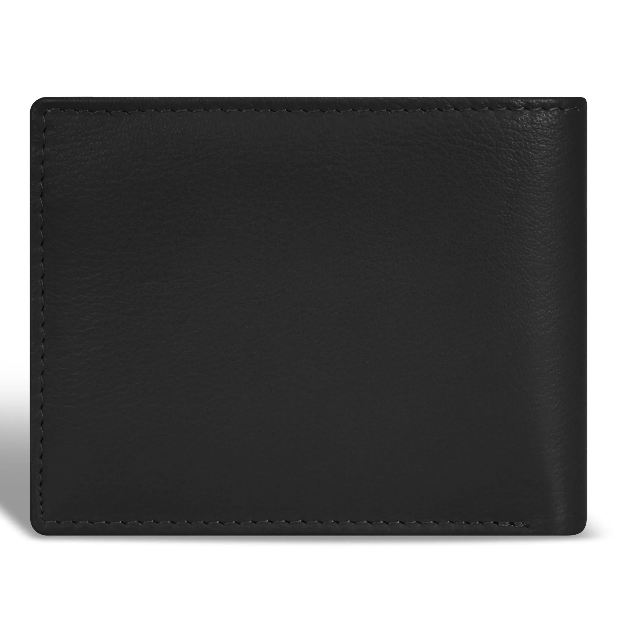Onyx / Leather Zip Bi-Fold Wallet