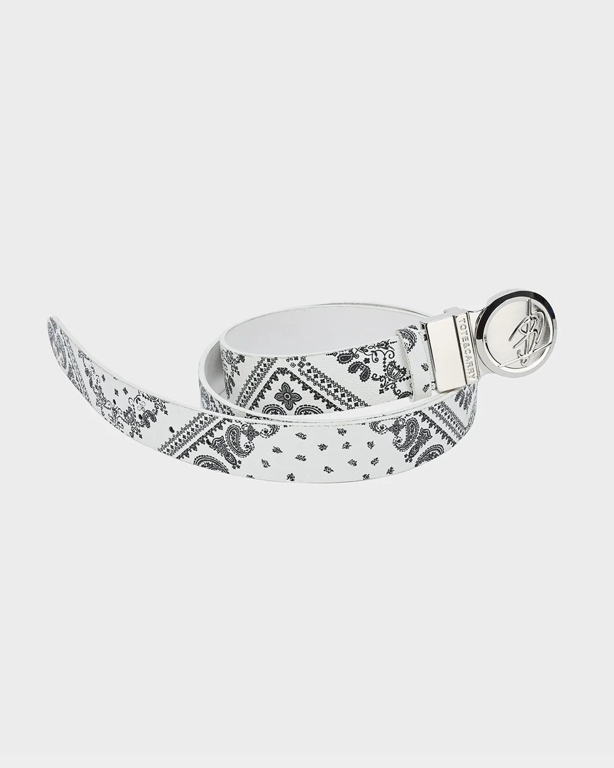 Paisley Belt in White
