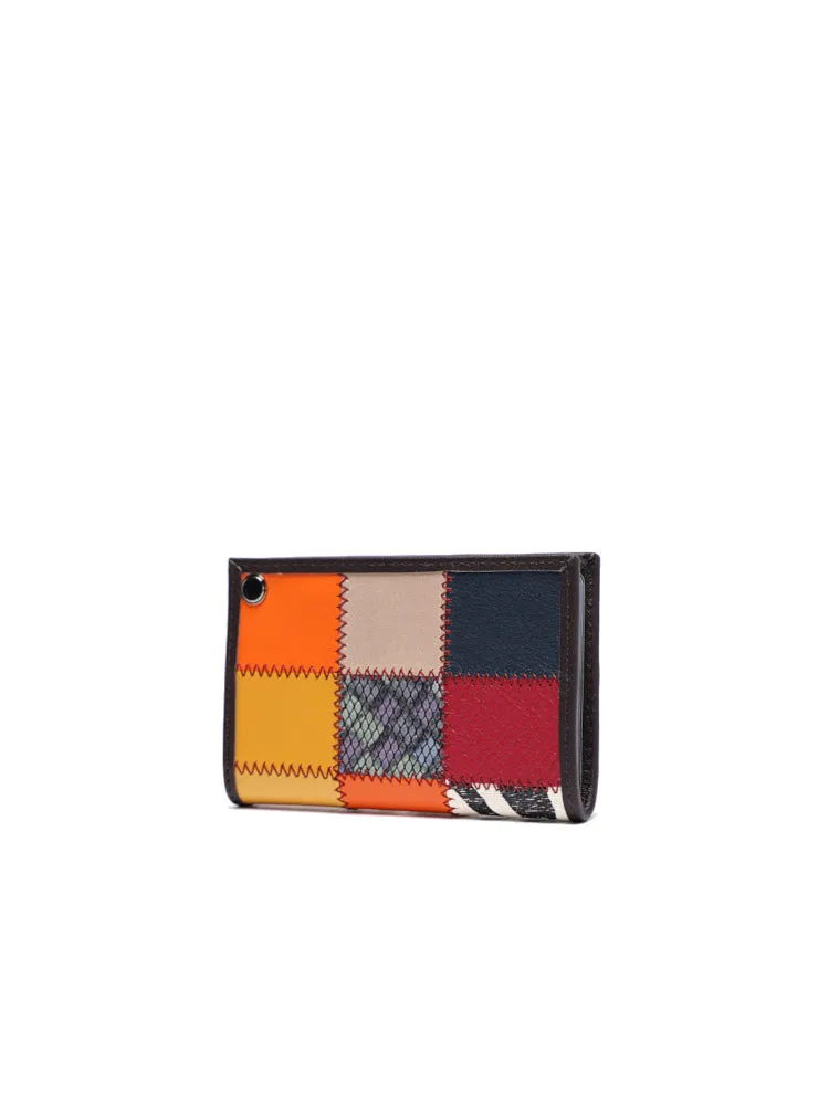 Patchwork Leather Card Holder