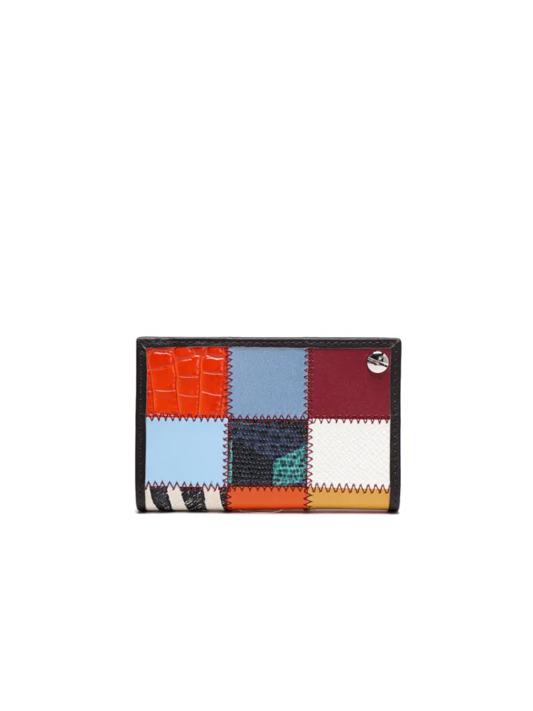 Patchwork Leather Card Holder