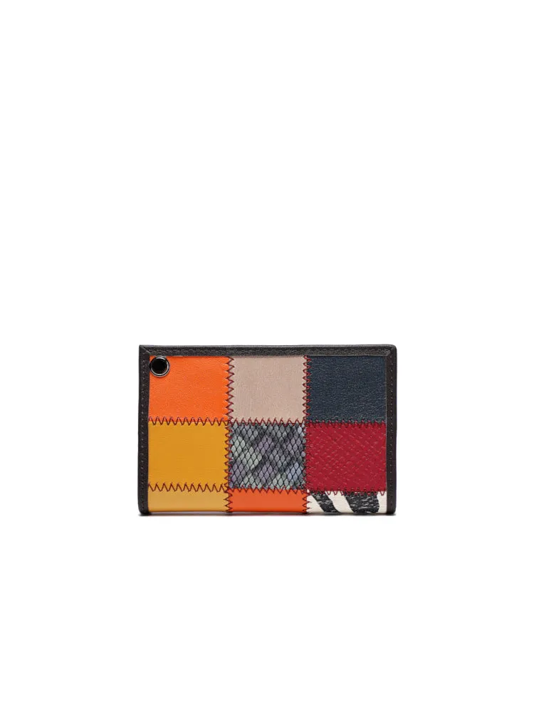 Patchwork Leather Card Holder